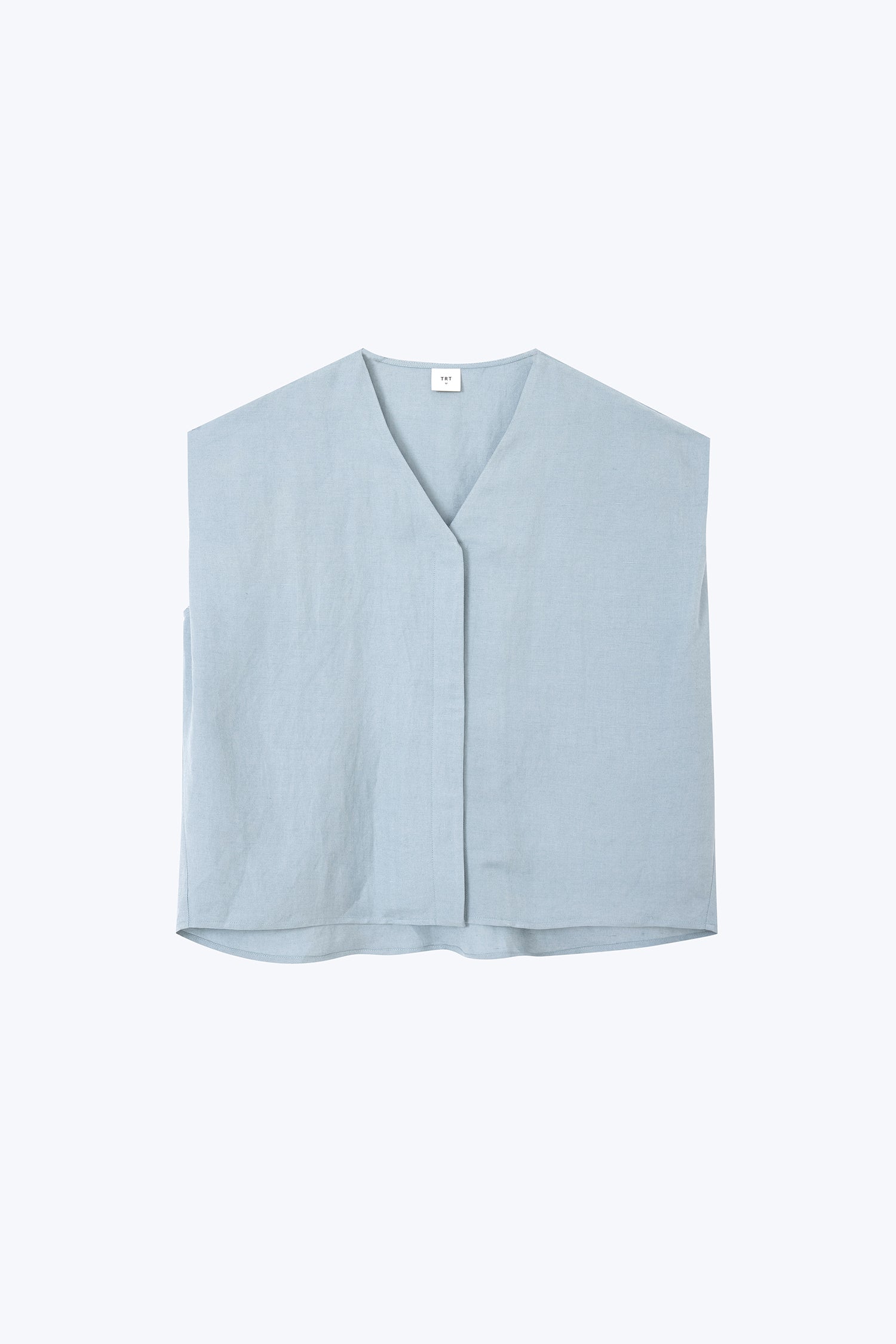 V-Neck Blouse - Sky Blue