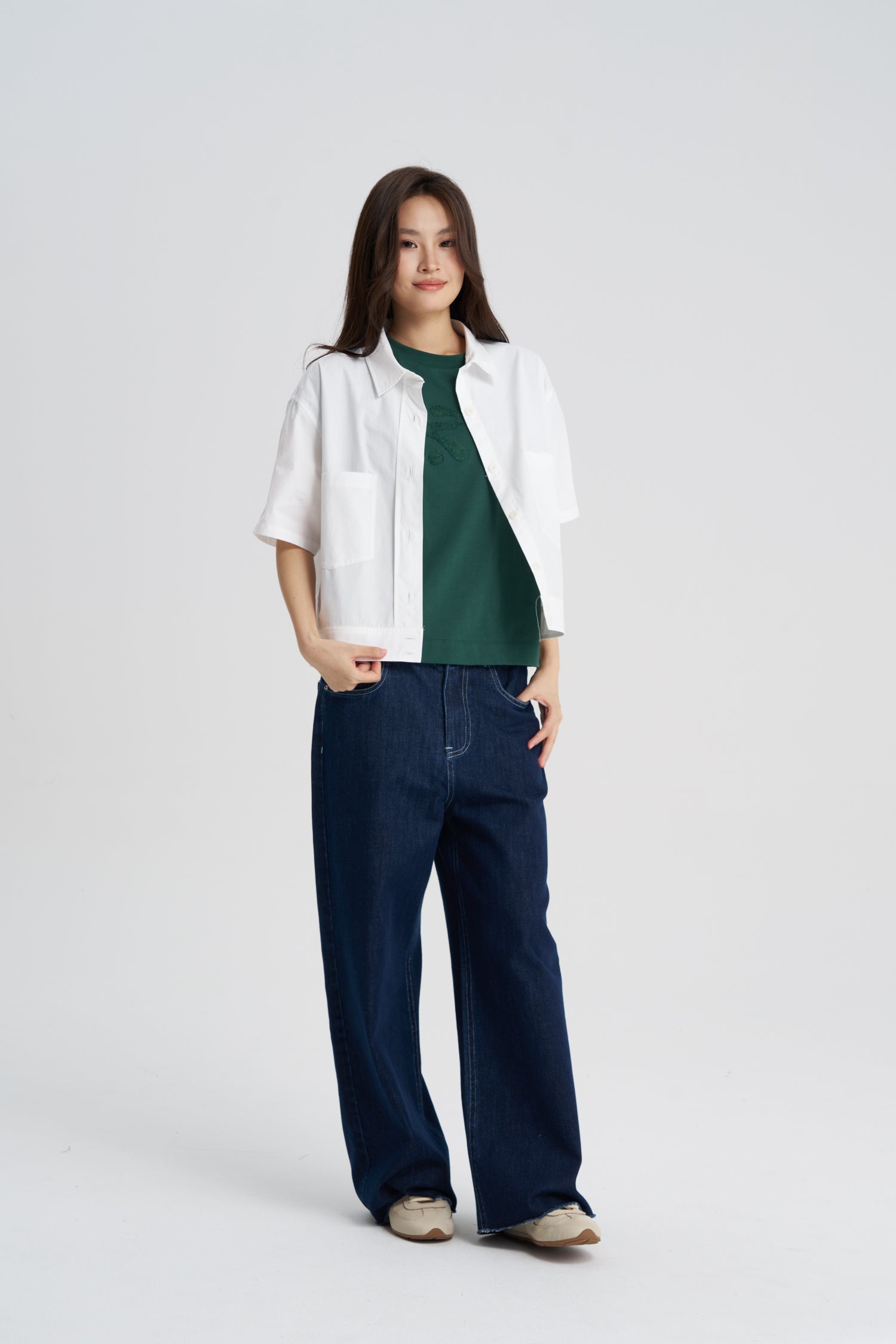 Patch Pocket Shirt - Cream