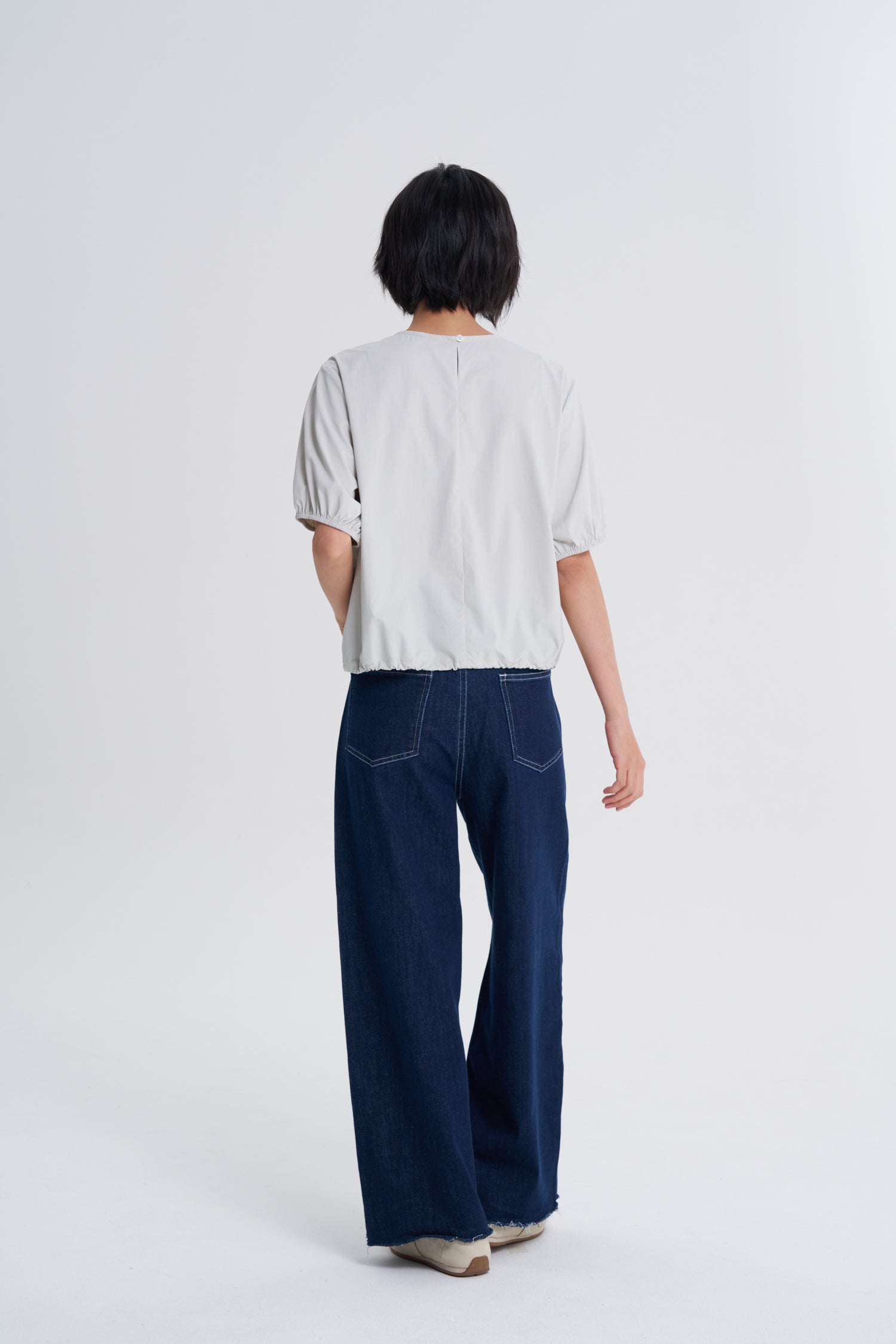 Drawcord Bubble Top - Mint