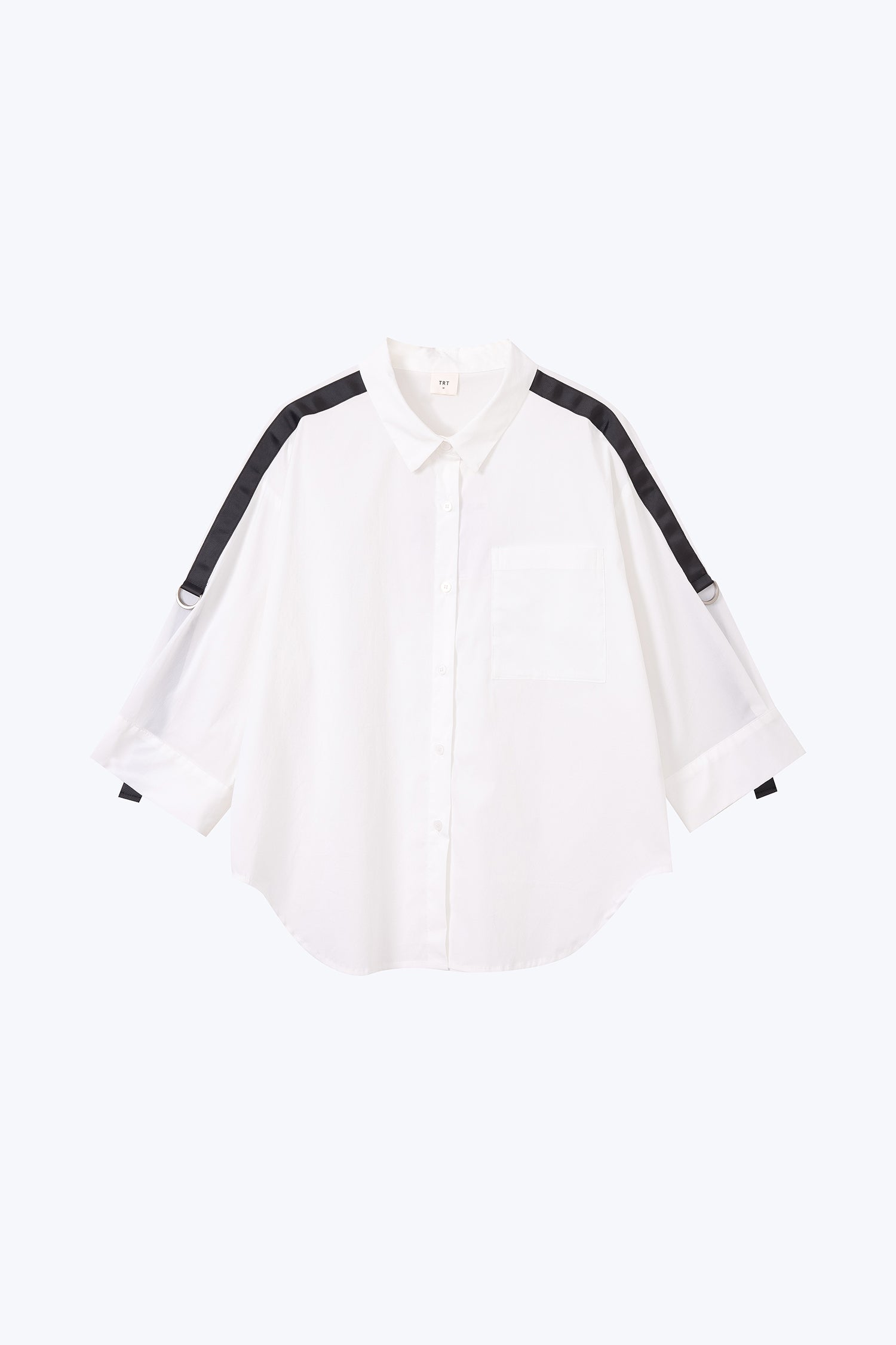 Side Tape Blouse - Cream