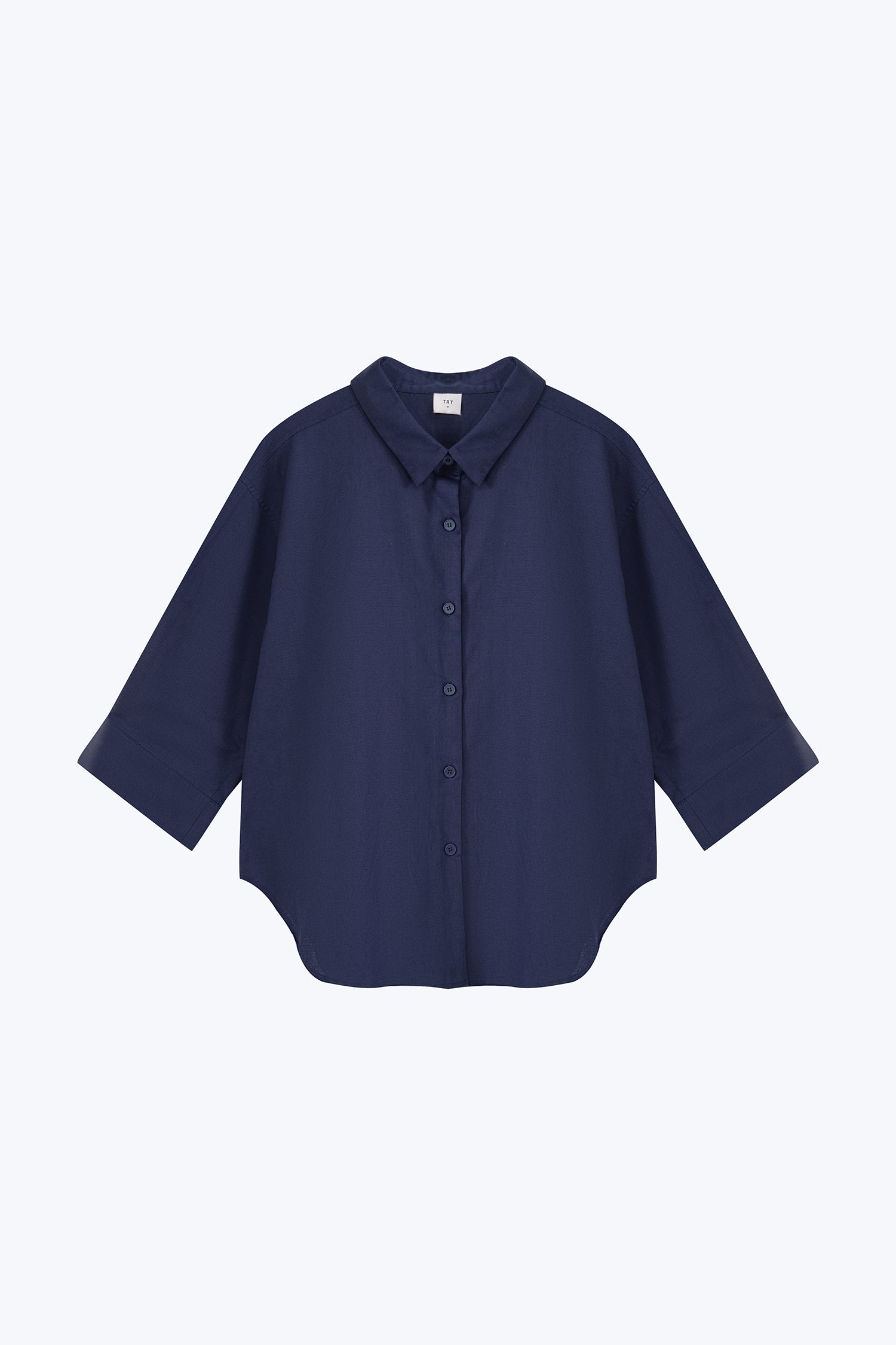 Button Up Blouse - Navy