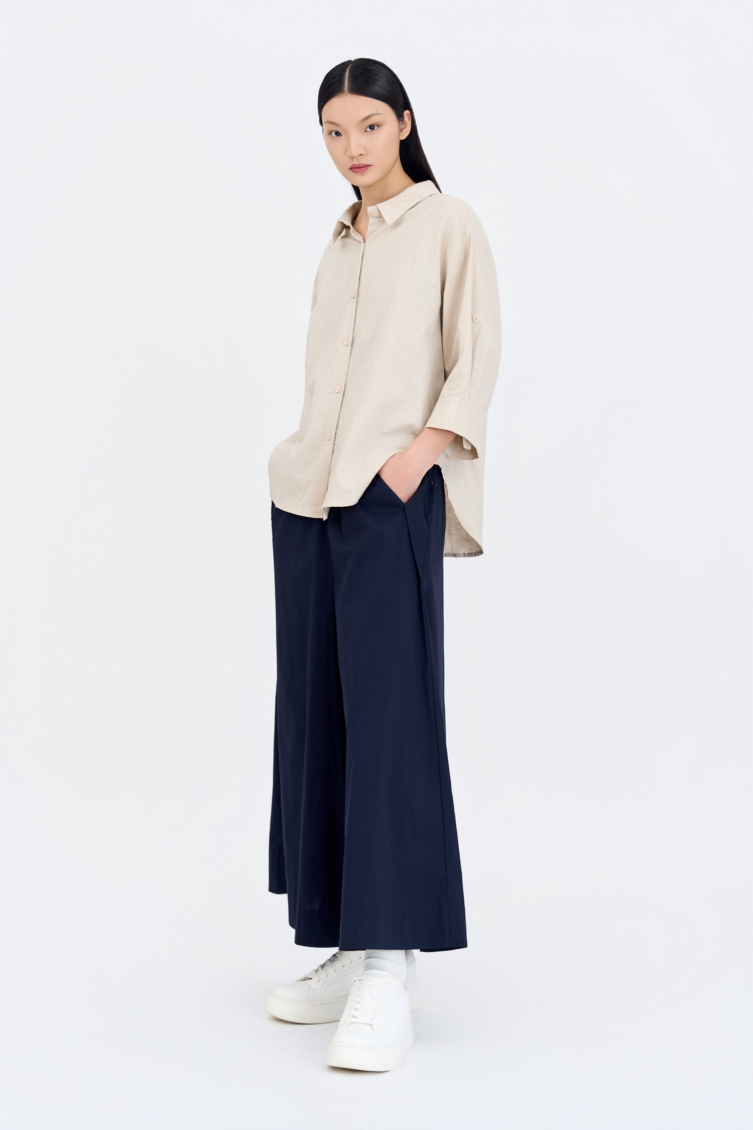 Button Up Blouse - Sand