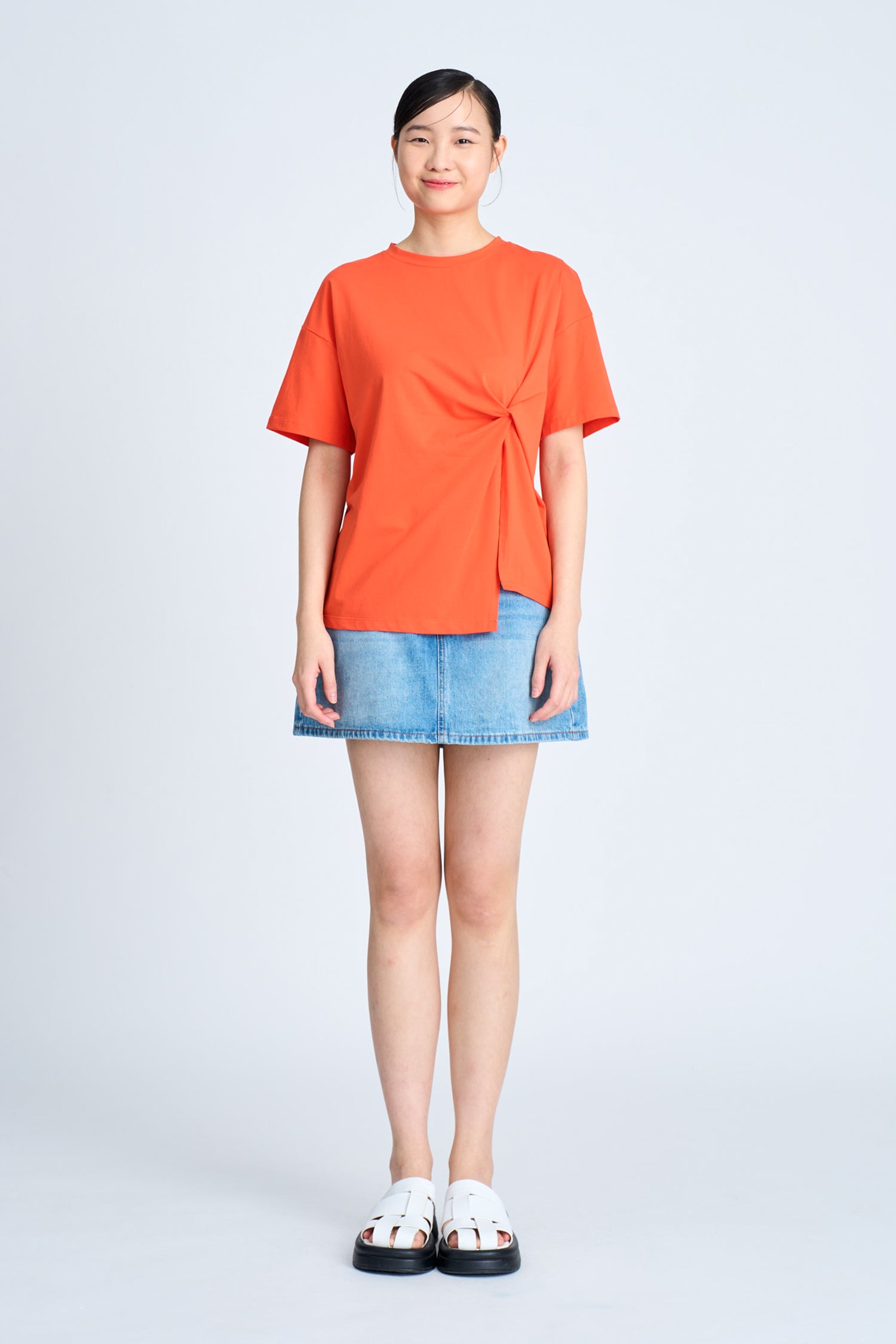 Twist Knot Tee - Vermillion [AT]