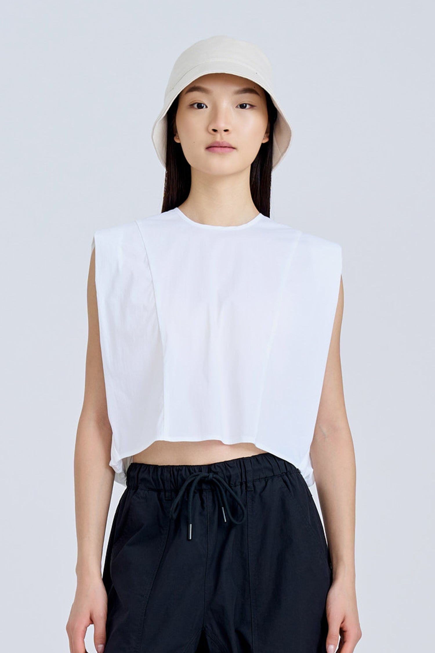 Panelled Cloud Top - Cream [AT]