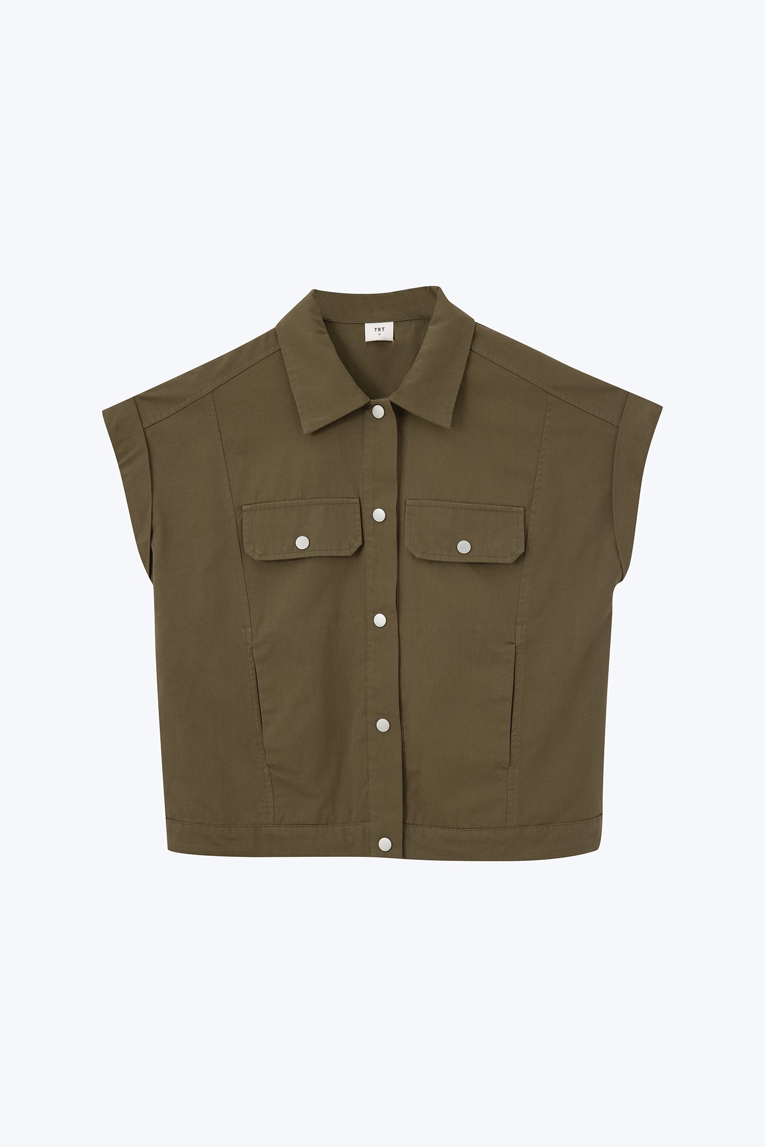 Oversized Vest - Army Green