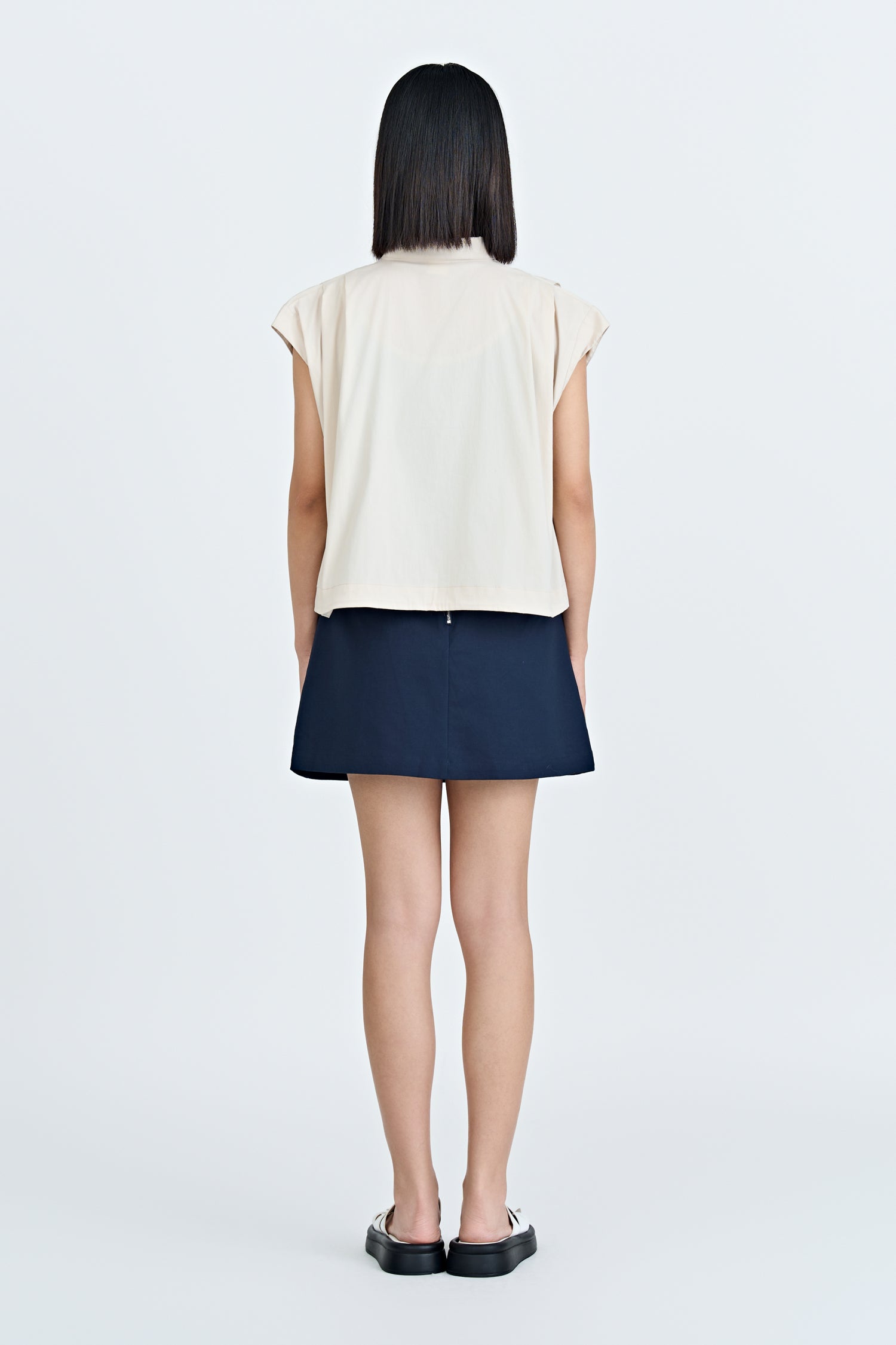 Drawcord Blouse - Sand