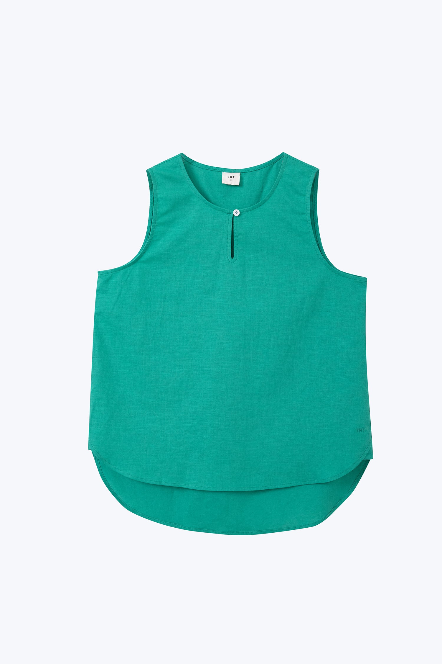 Keyhole Sleeveless Blouse - Jade