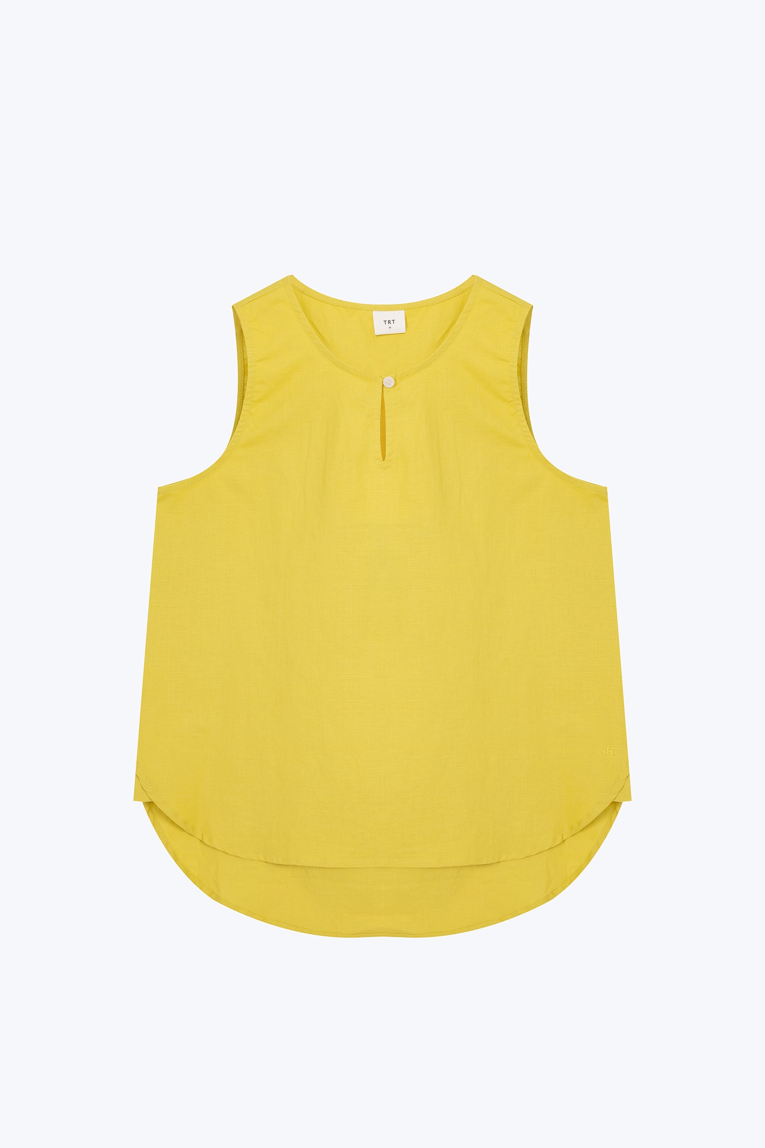 Keyhole Sleeveless Blouse - Lime