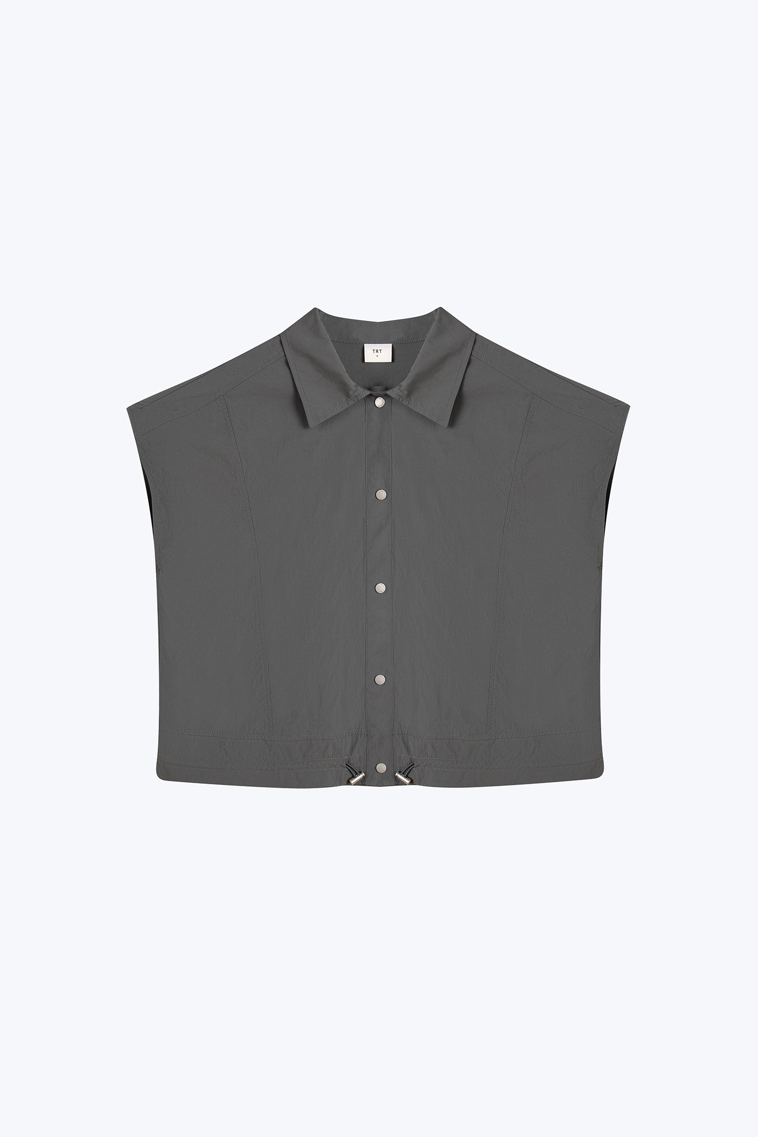 Drawcord Hem Blouse - Dark Moss
