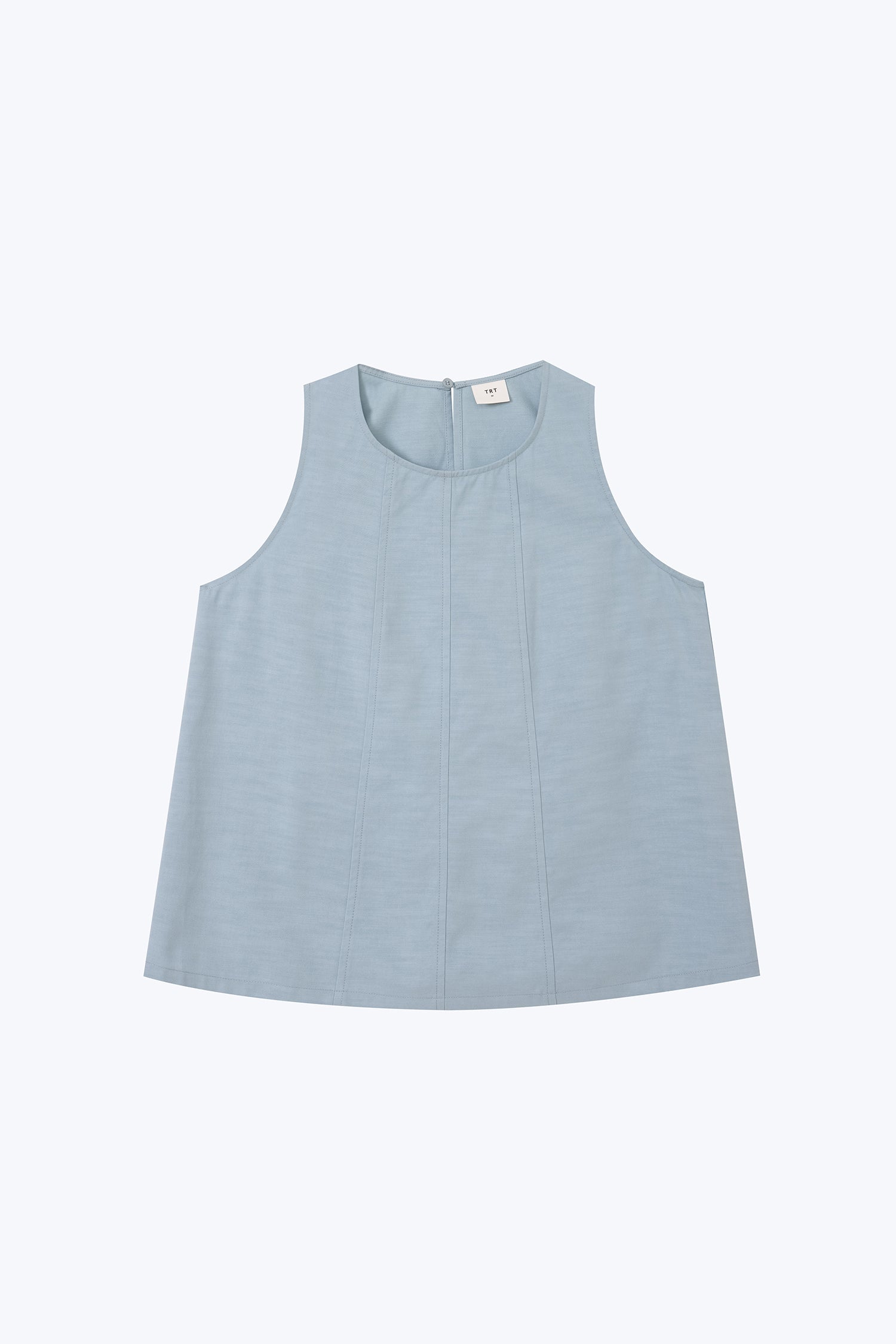 Sleeveless Panel Blouse - Sky Blue