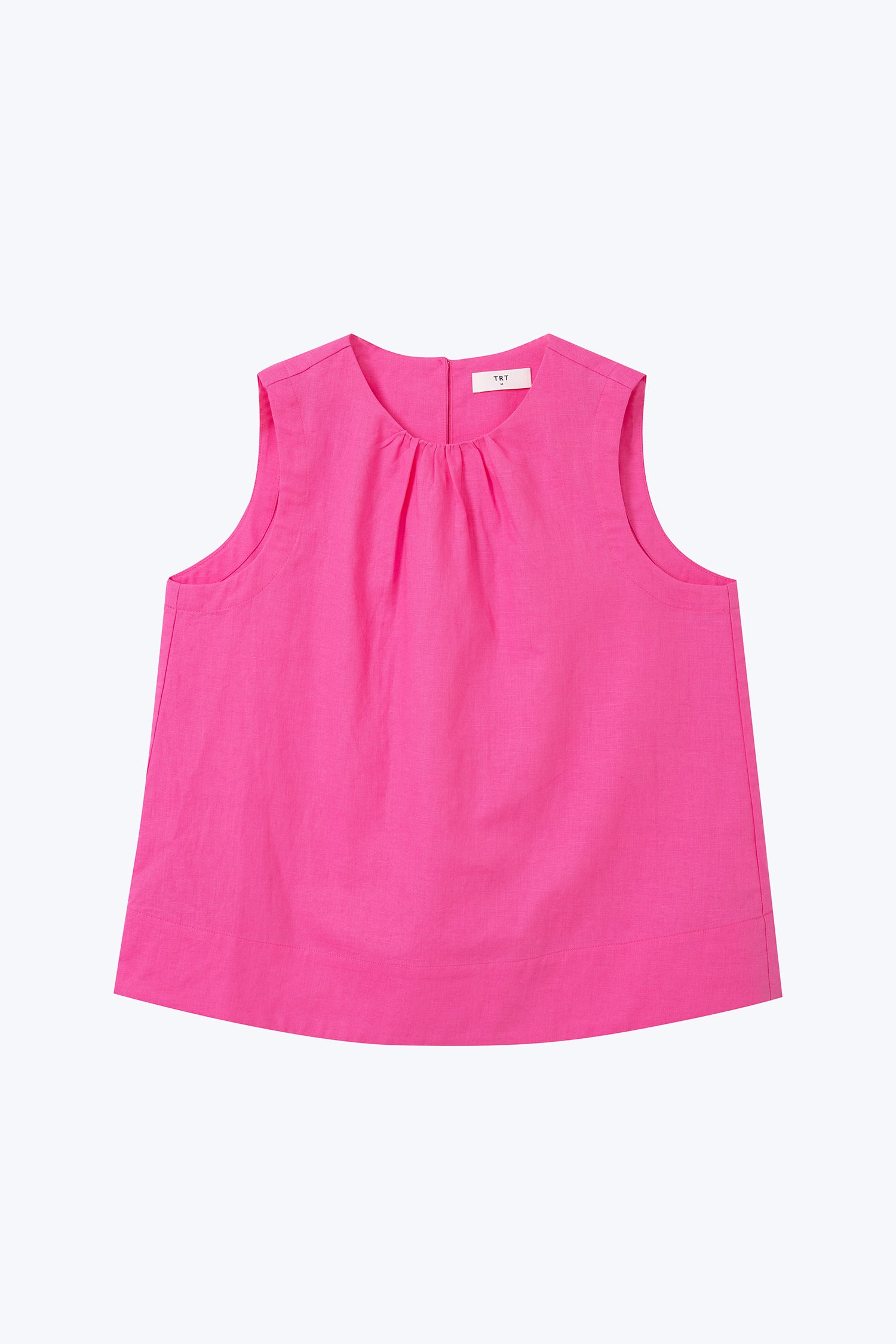 Gathered Collar Blouse - Pink
