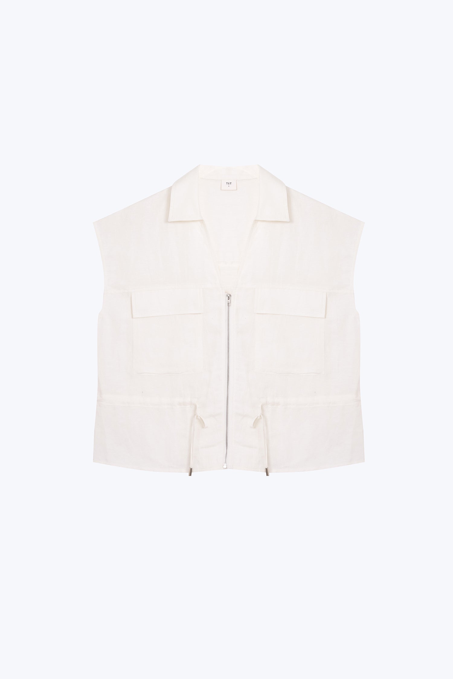 Drawcord Blouse - Cream