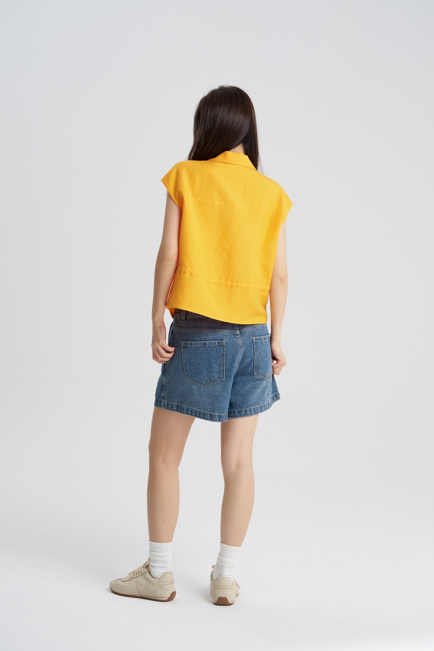Drawcord Blouse - Sunray