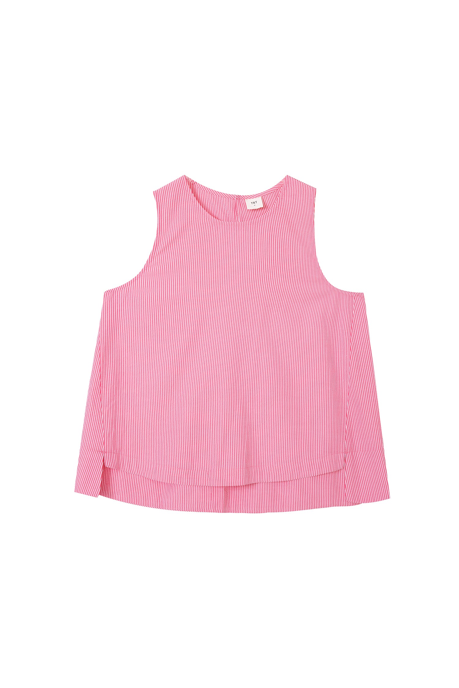 Striped Sleeveless Blouse - Stripes Red