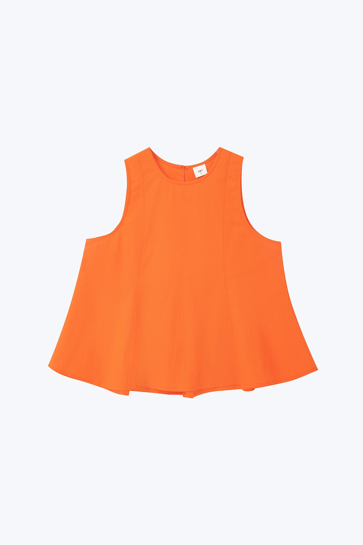 Panelled Sleeveless Blouse - Vermillion