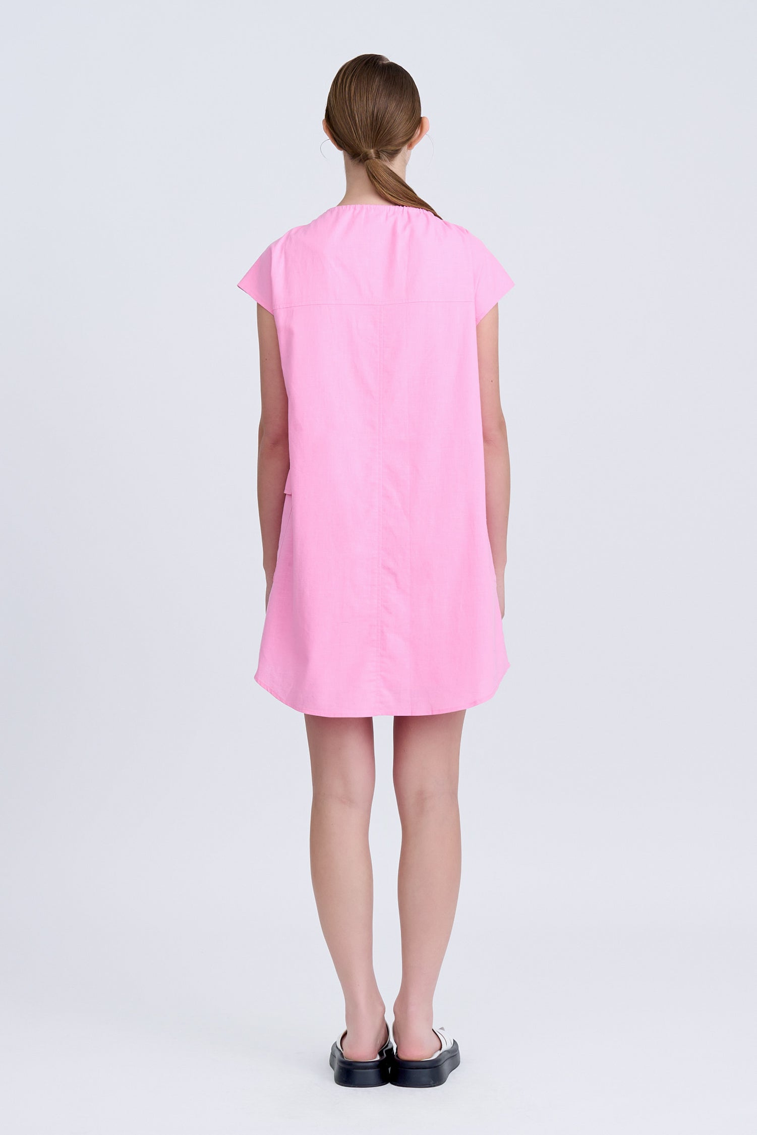 Drawcord Dress - Pink [AT]