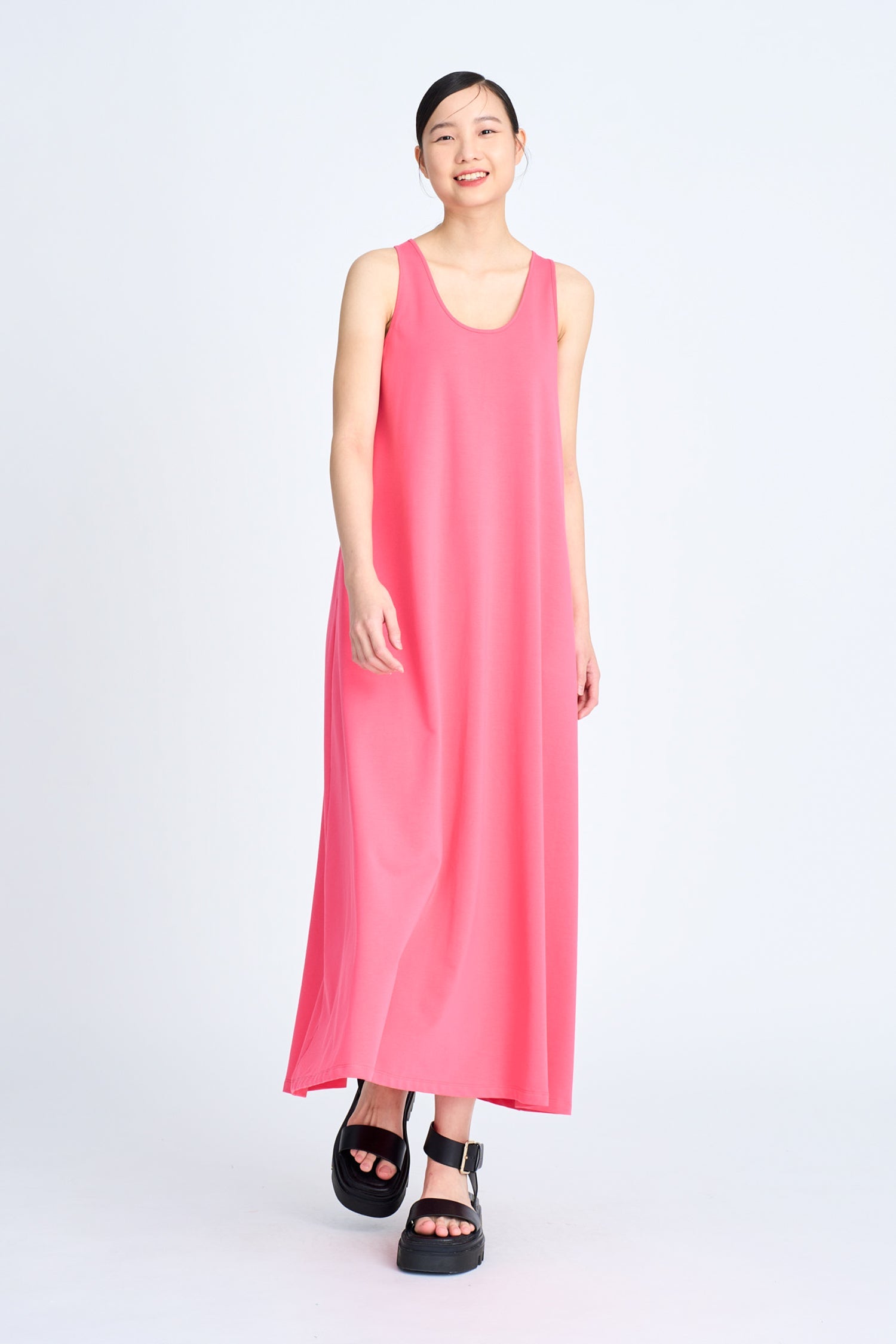 Basic Tank Dress - Hot Pink