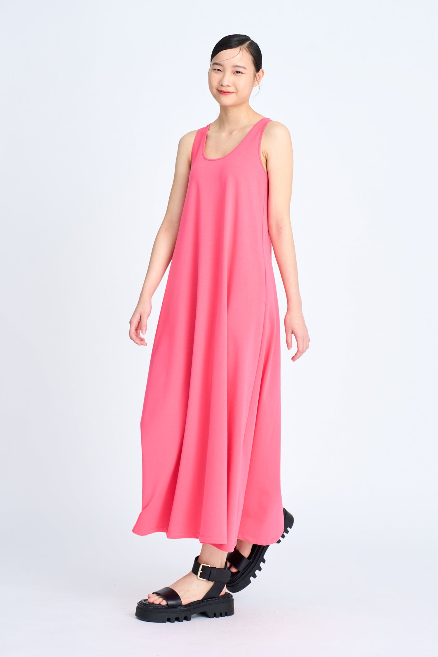 Basic Tank Dress - Hot Pink