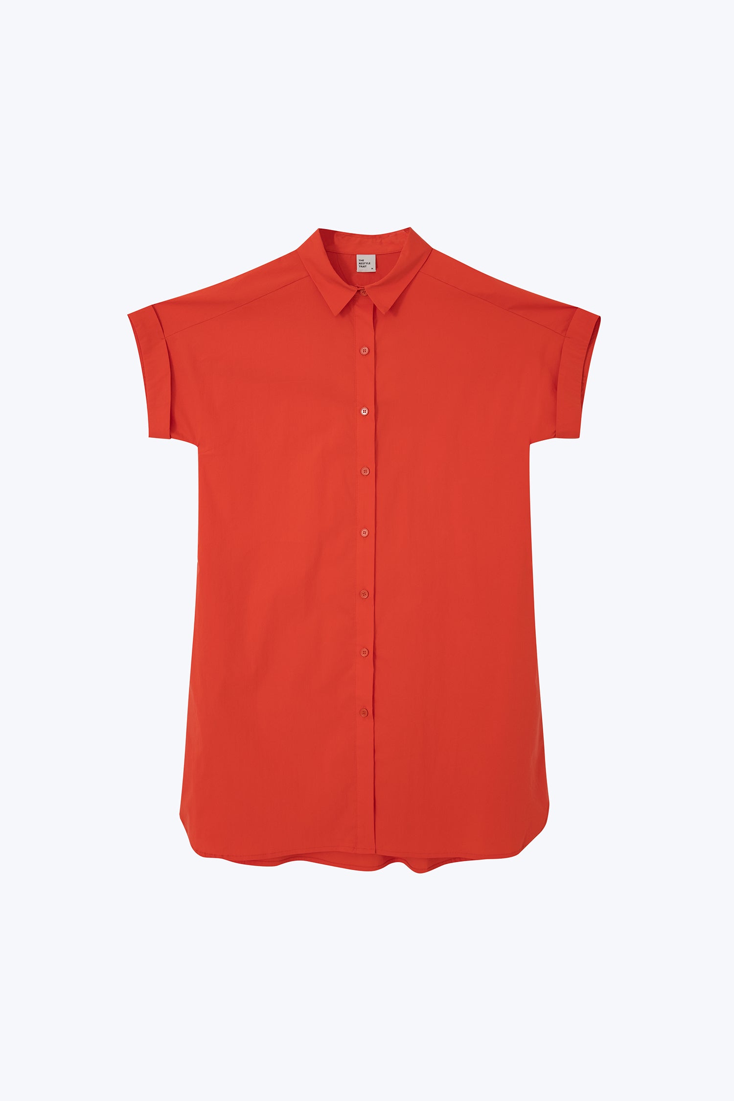 Button Up Dress - Vermillion