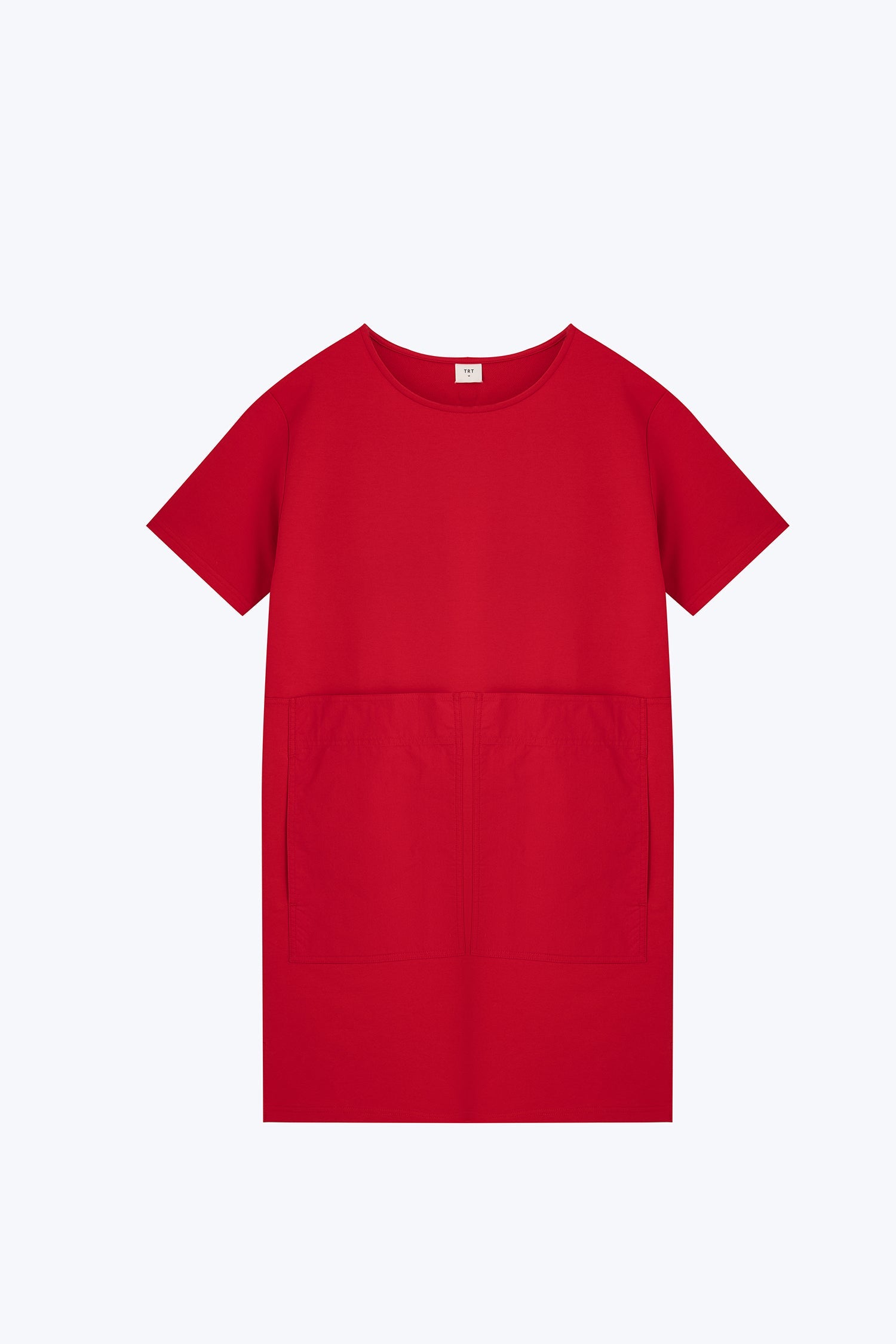 Patch Pocket Dress - Red