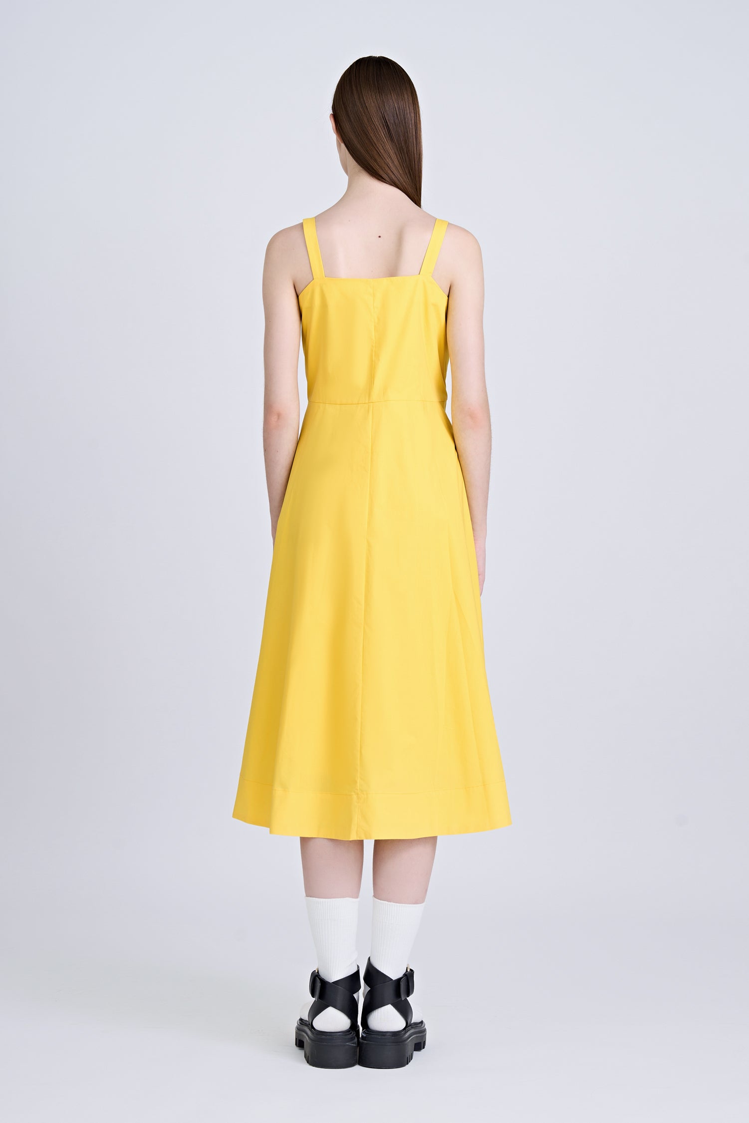 Flare Dress - Cadmium Yellow