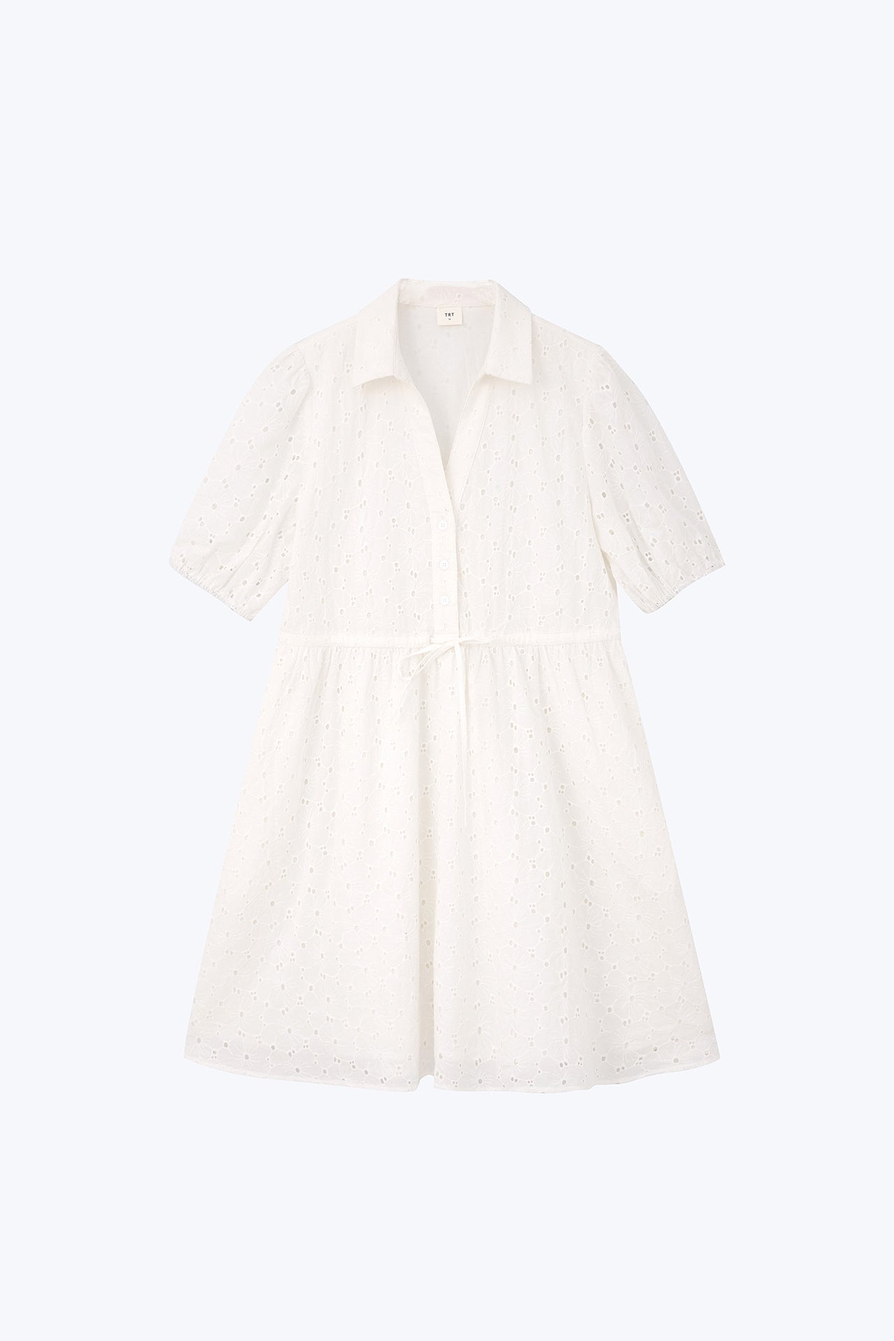 Draw Waist Dress - Cream [AT]