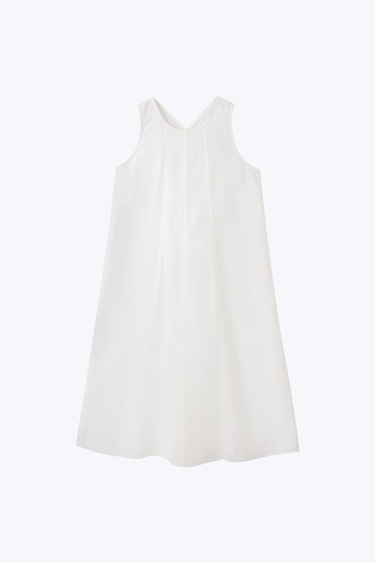 Overlap Back Dress - Cream [AT]