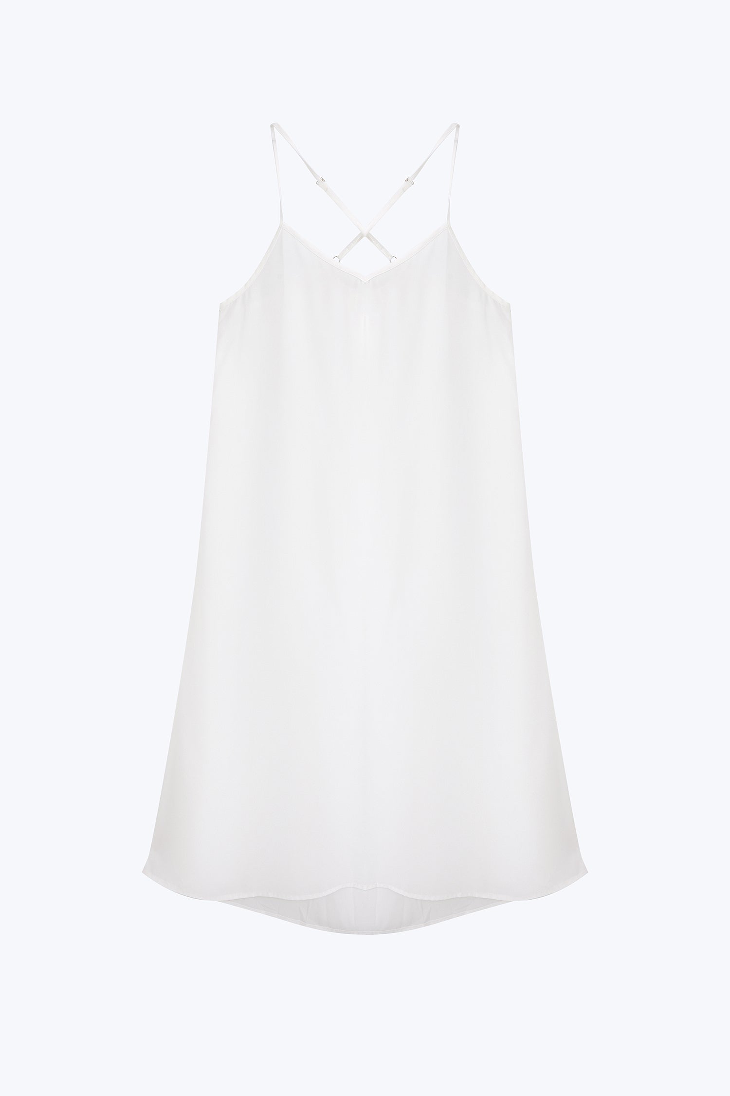 Overlap Back Dress - Cream [AT]