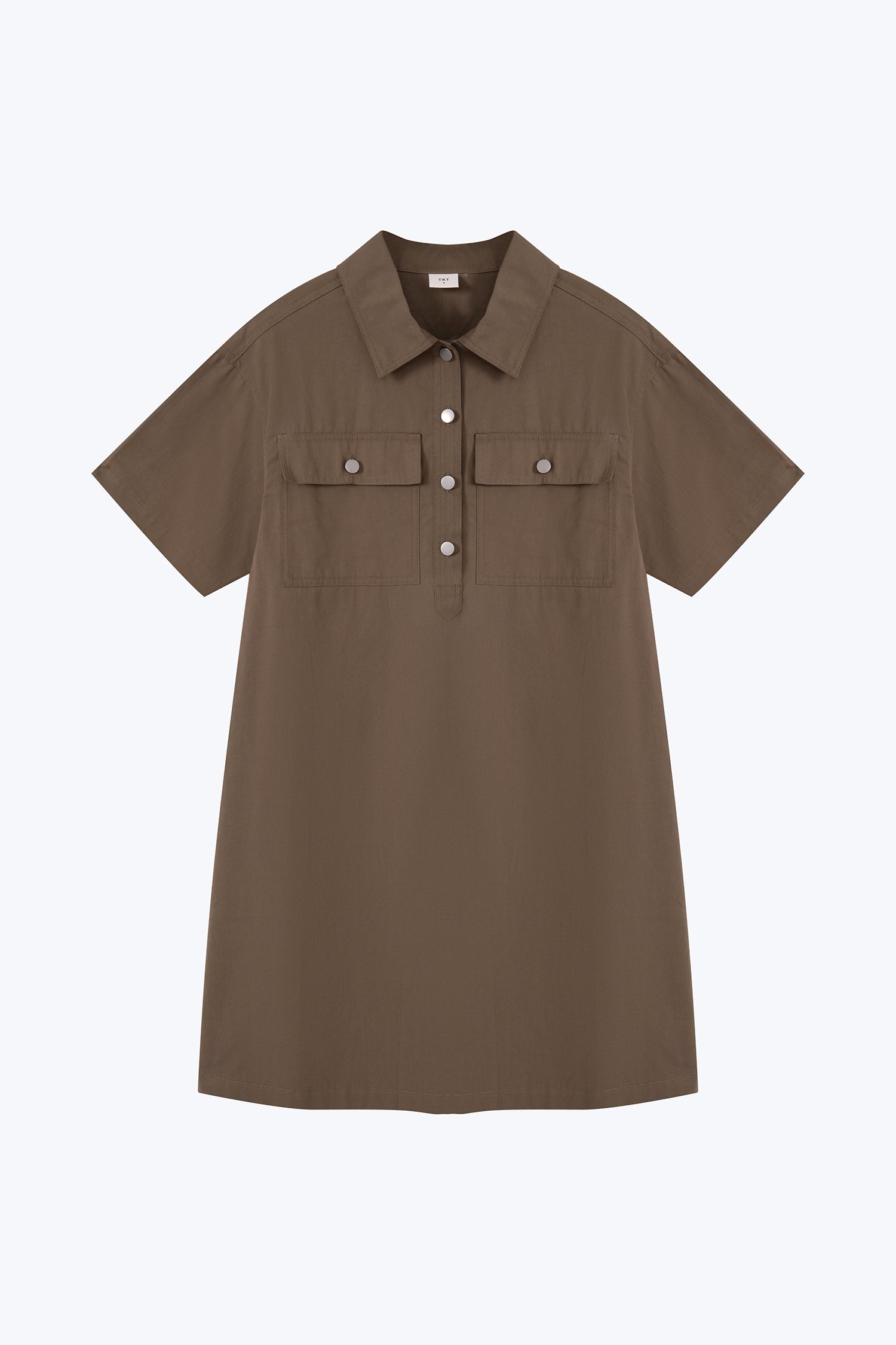 Patch Pocket Dress - Khaki Green