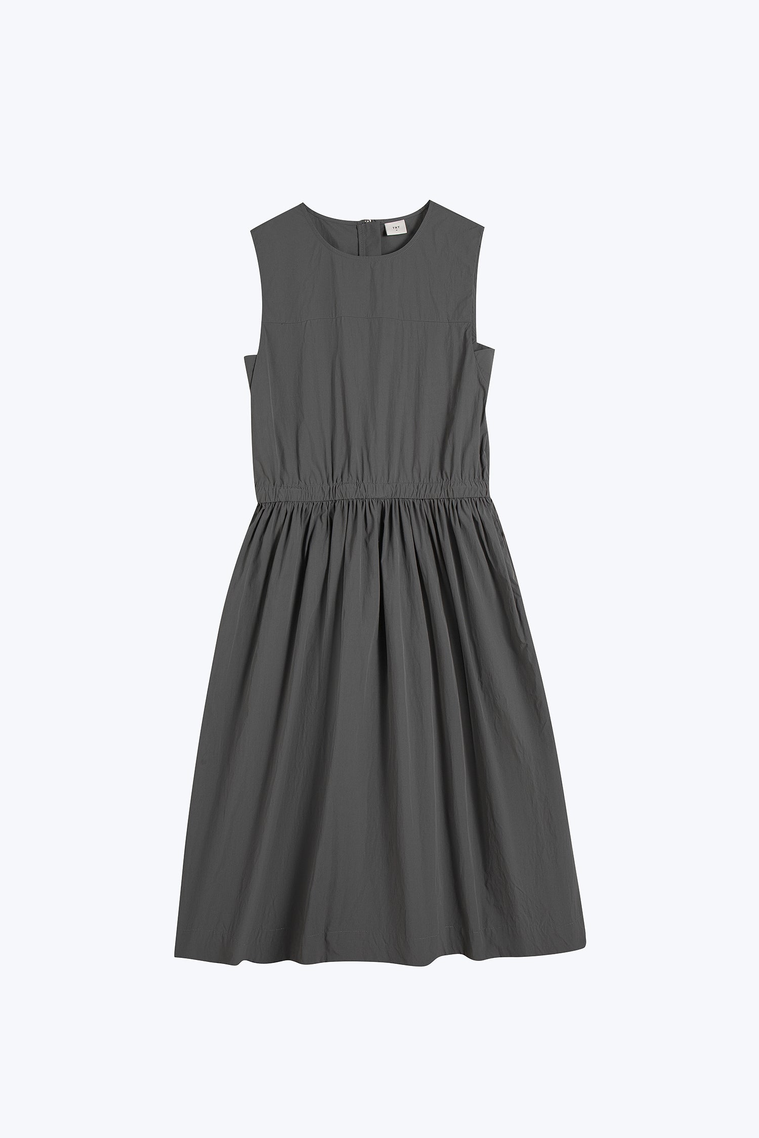 Drawcord Dress - Dark Moss