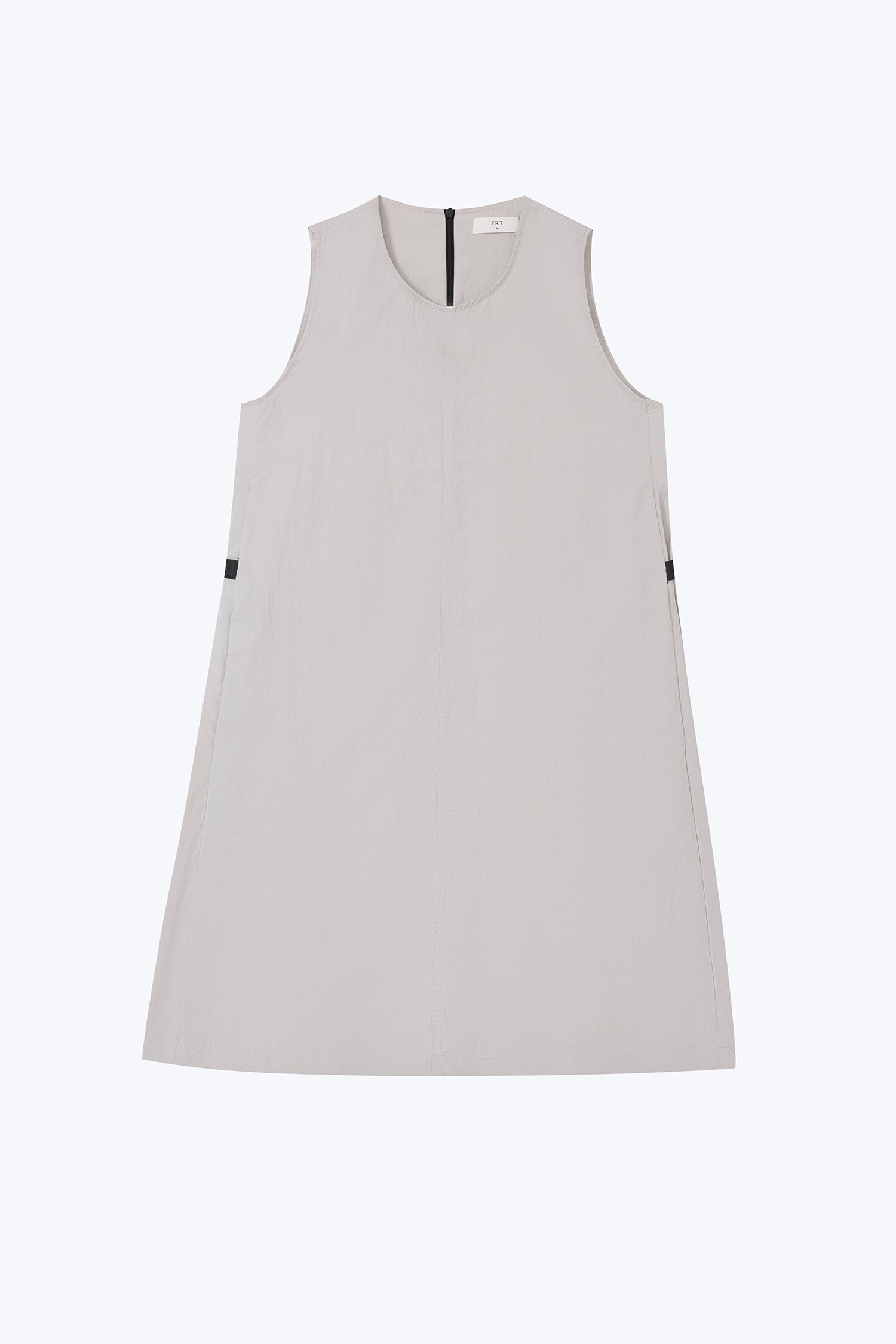 Side Buckle Dress - Light Grey