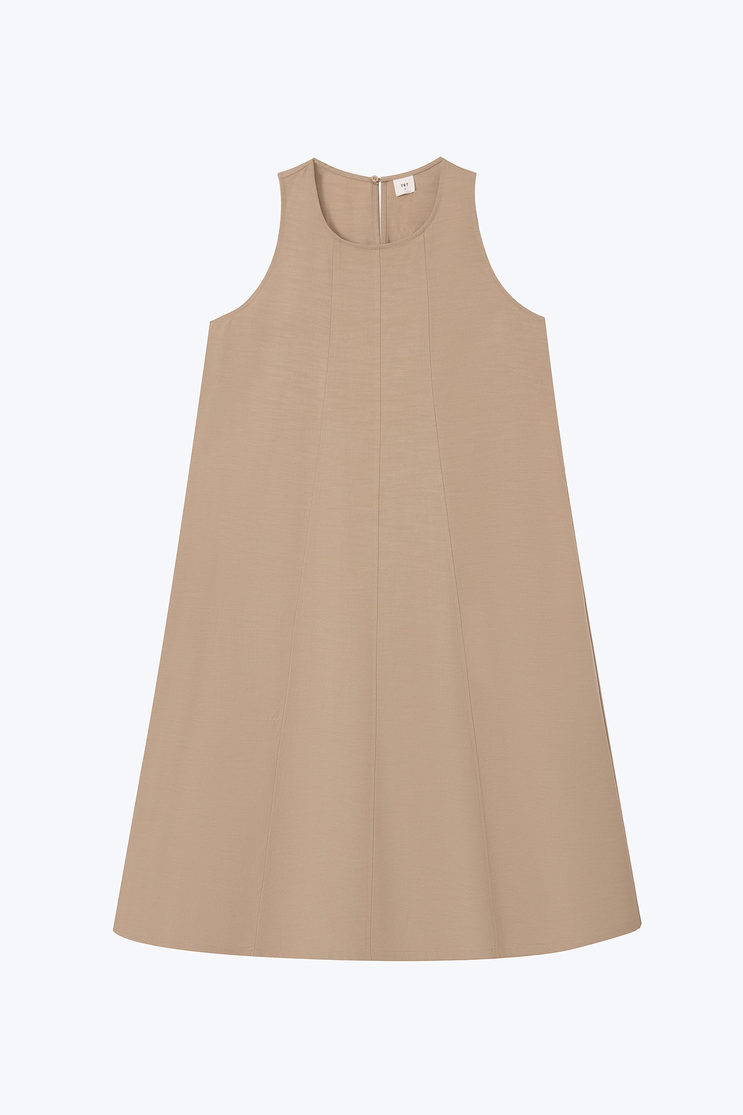 Sleeveless Panel Dress - Khaki