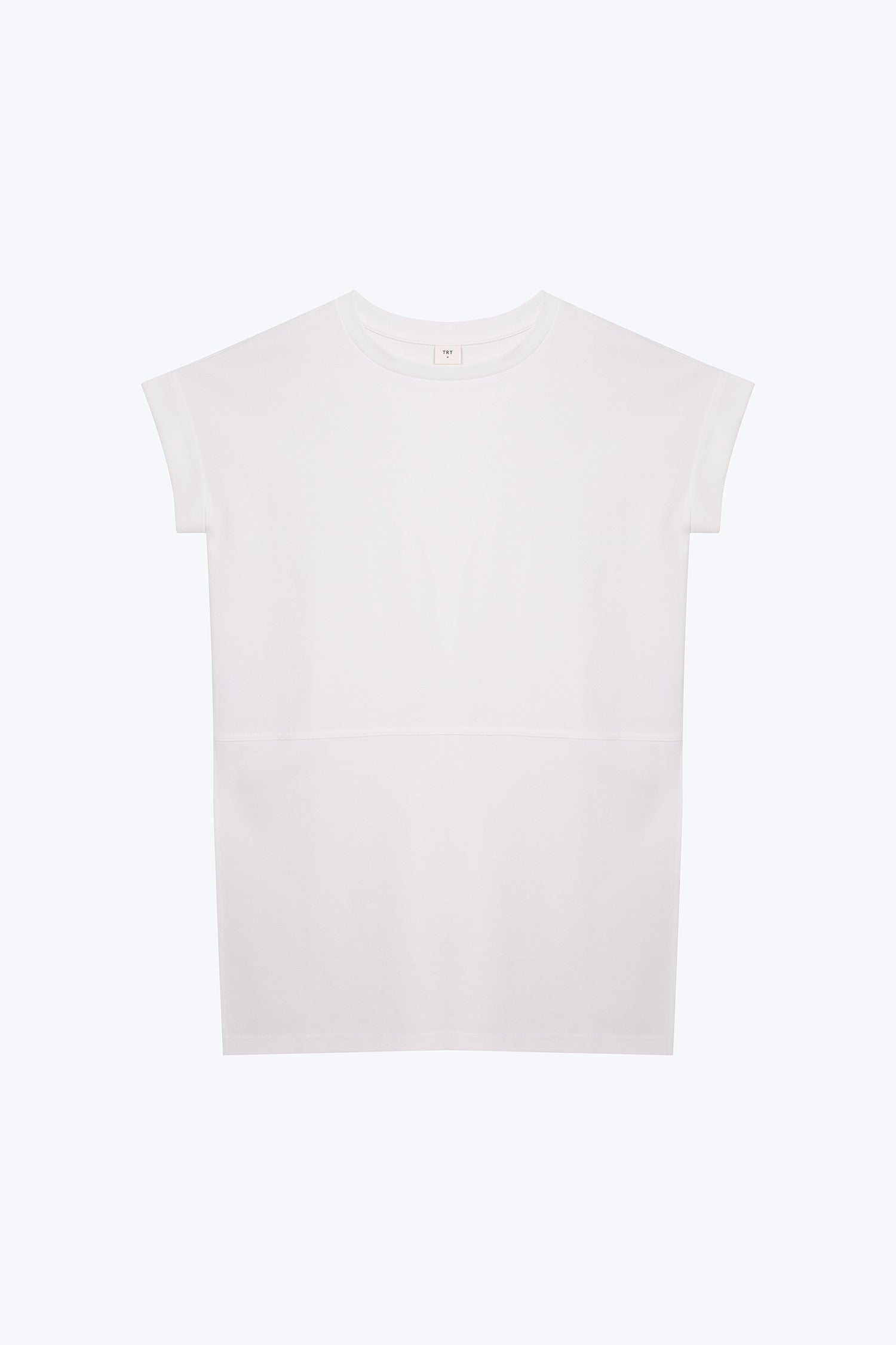 High Slit Tunic Tee - Cream