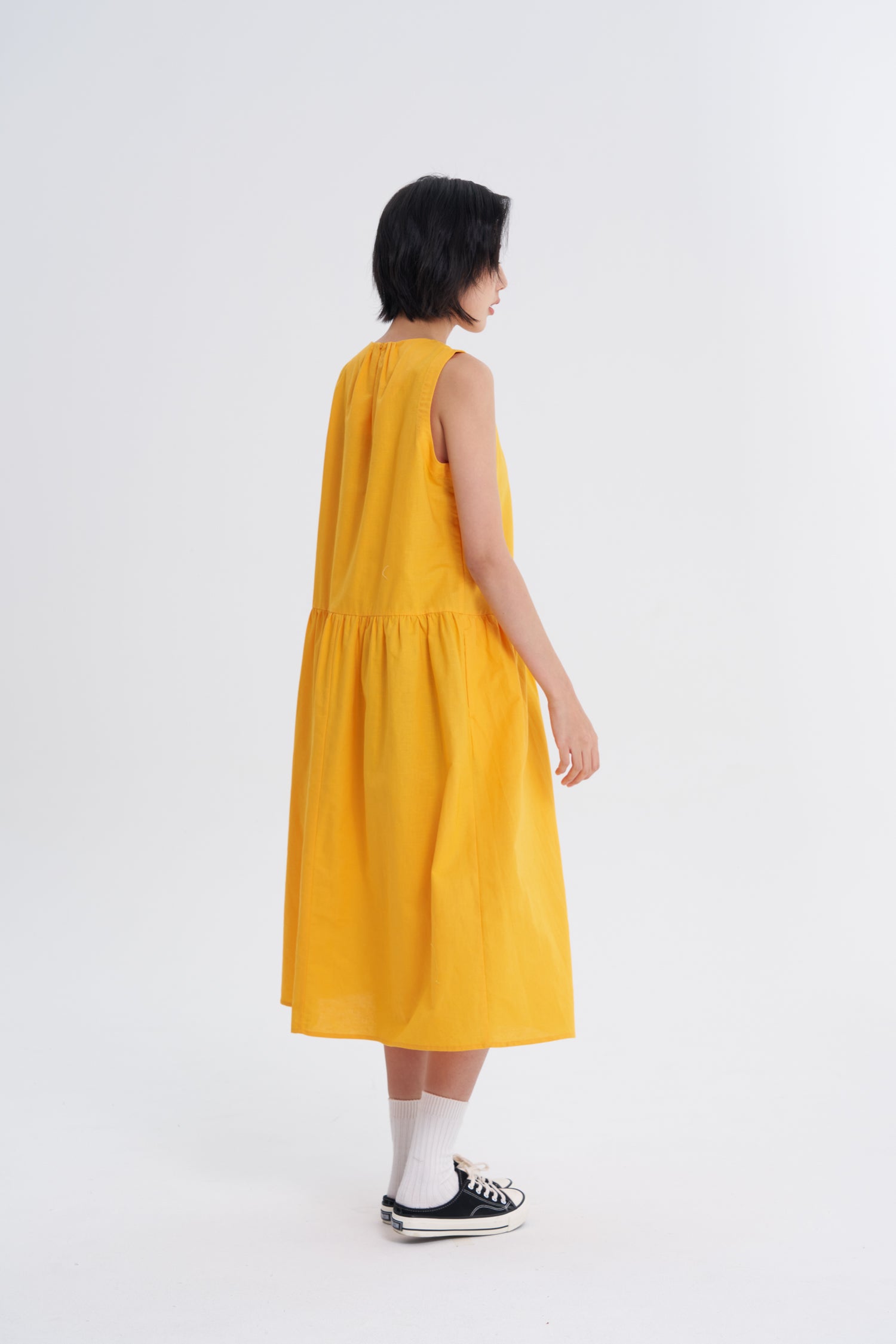Gathered Dress - Sunray