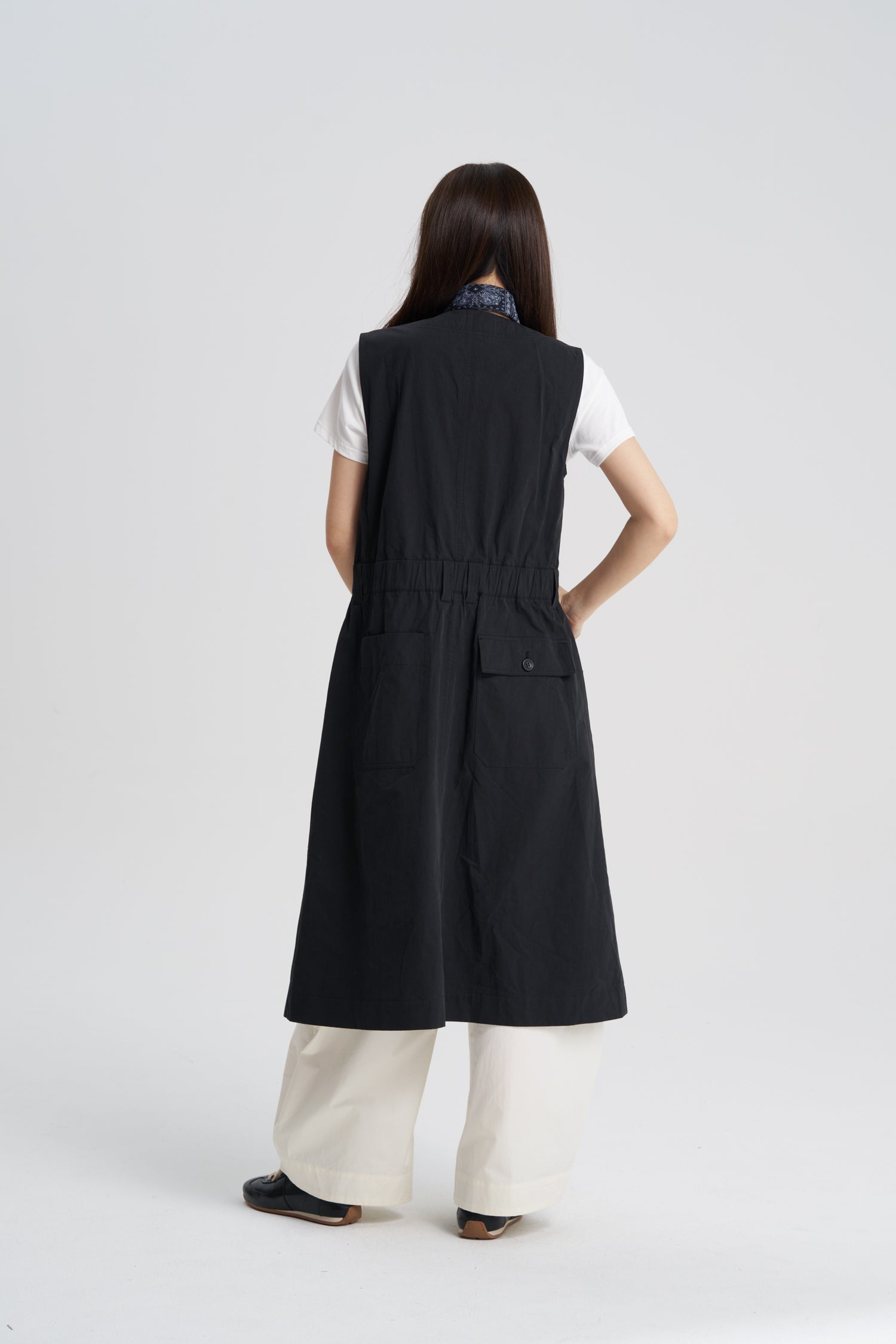 Button Front Dress - Black