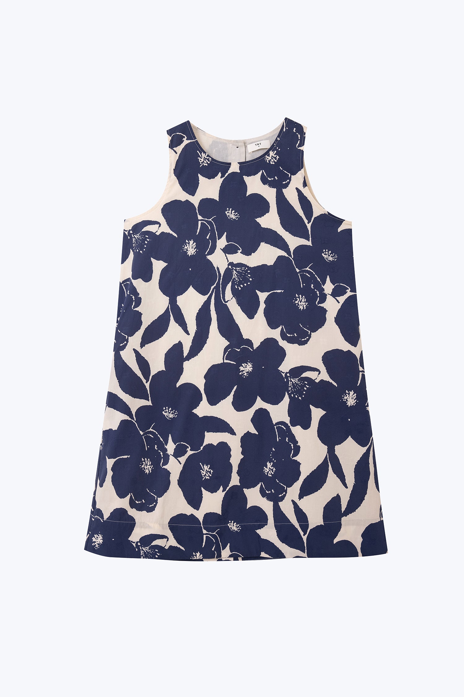 Floral Sleeveless Dress - Floral Blue