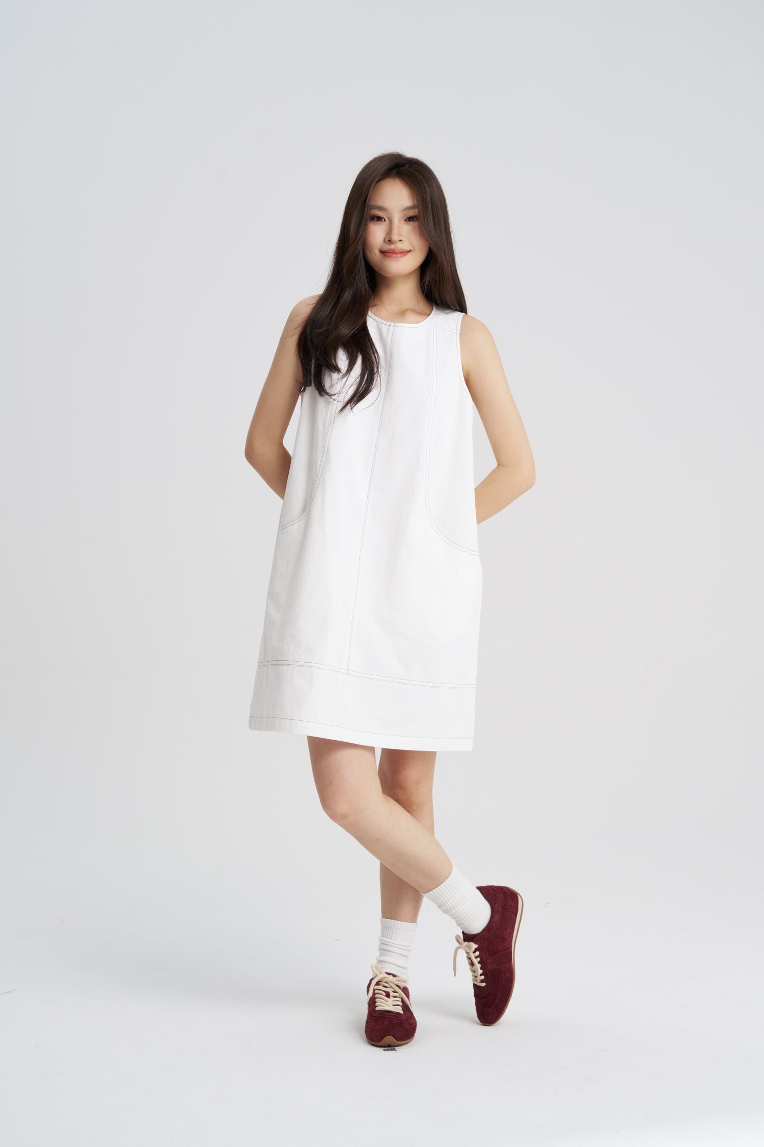 Seamline Dress - Cream – The Restyle Trait