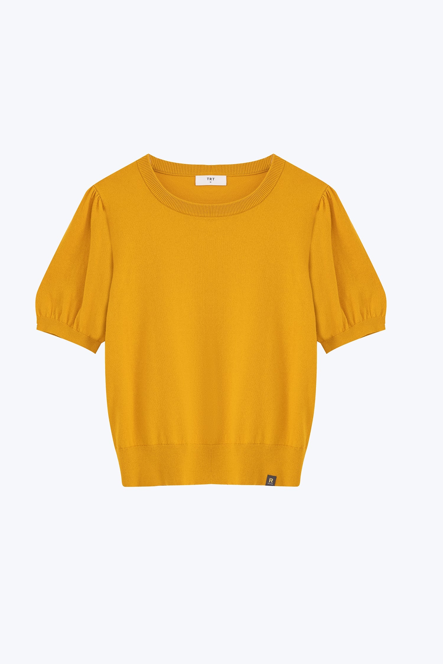 Knitted Puff Sleeve Top - Sunray