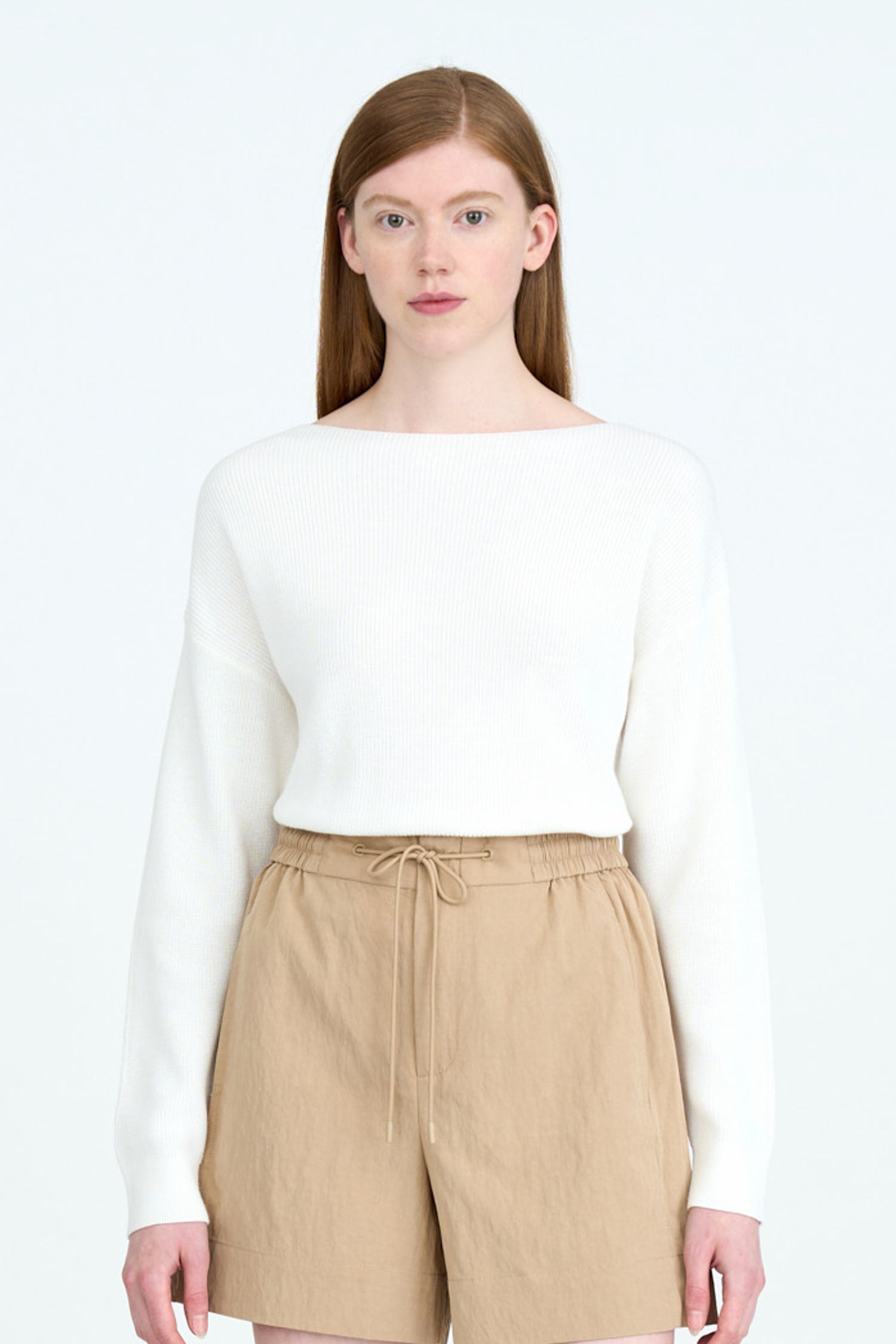 Knitted Boat Neck Top - Cream – The Restyle Trait