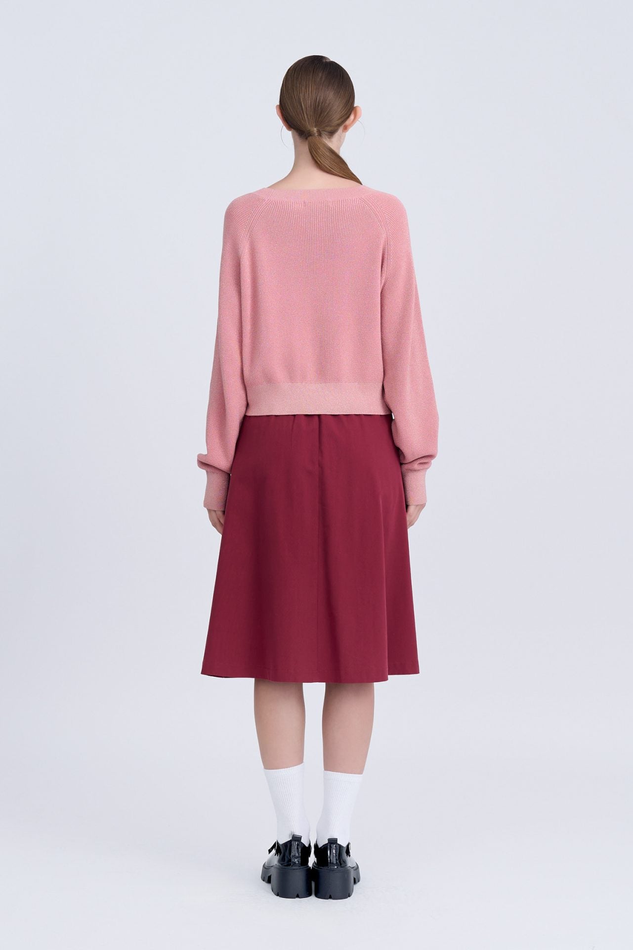 Knitted Long Sleeve Shimmer Sweater
