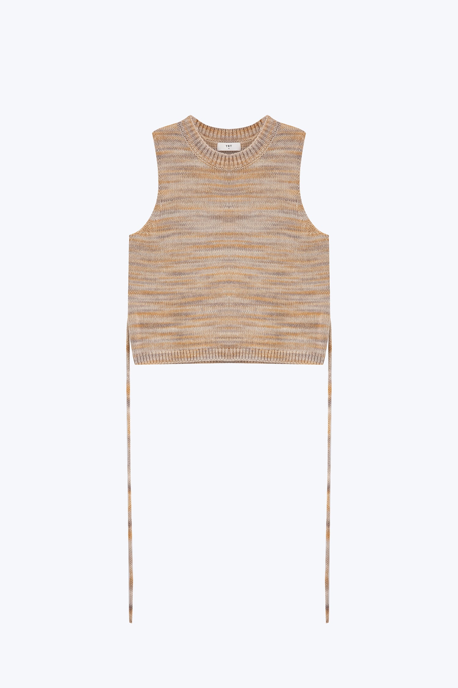 Multi-Coloured Knit Top - Sand