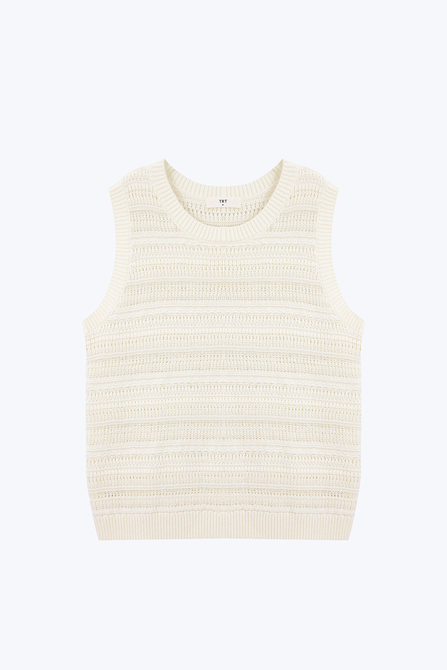 Knitted Textured Top - Cream