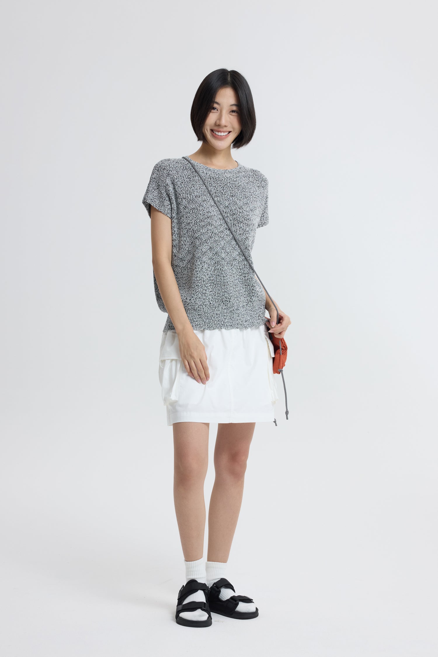 Knitted Top - Dark Grey
