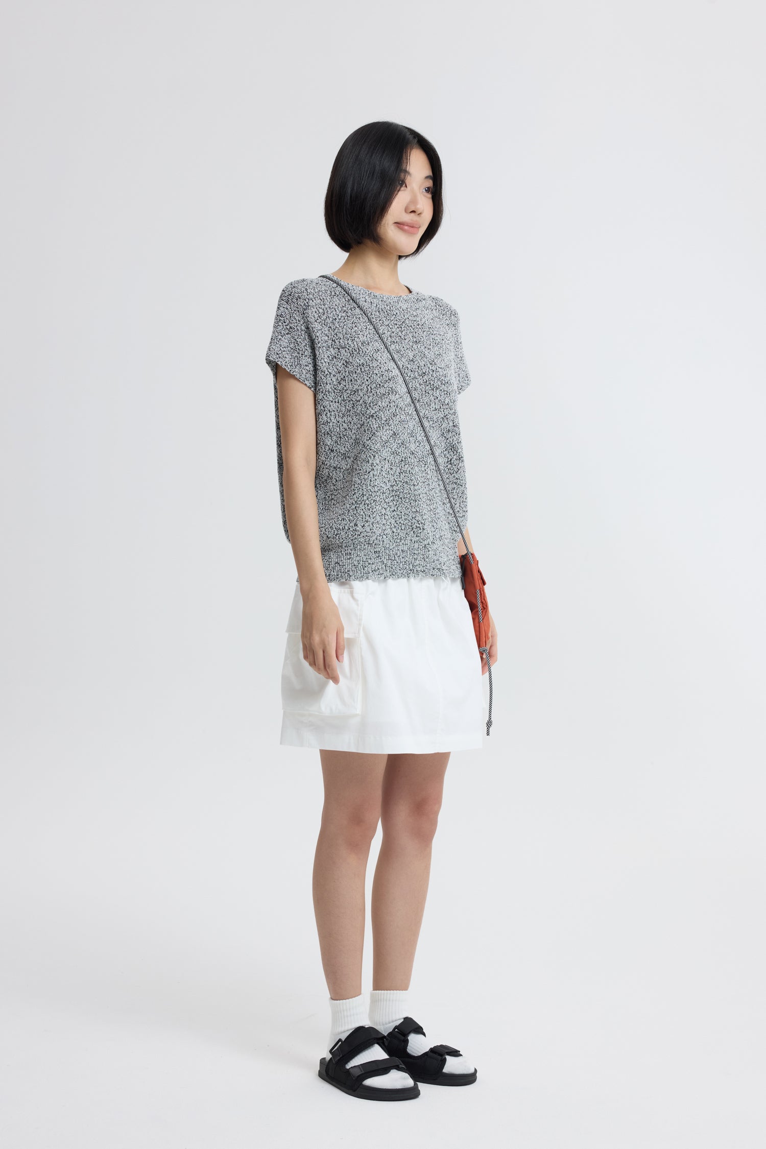 Knitted Top - Dark Grey