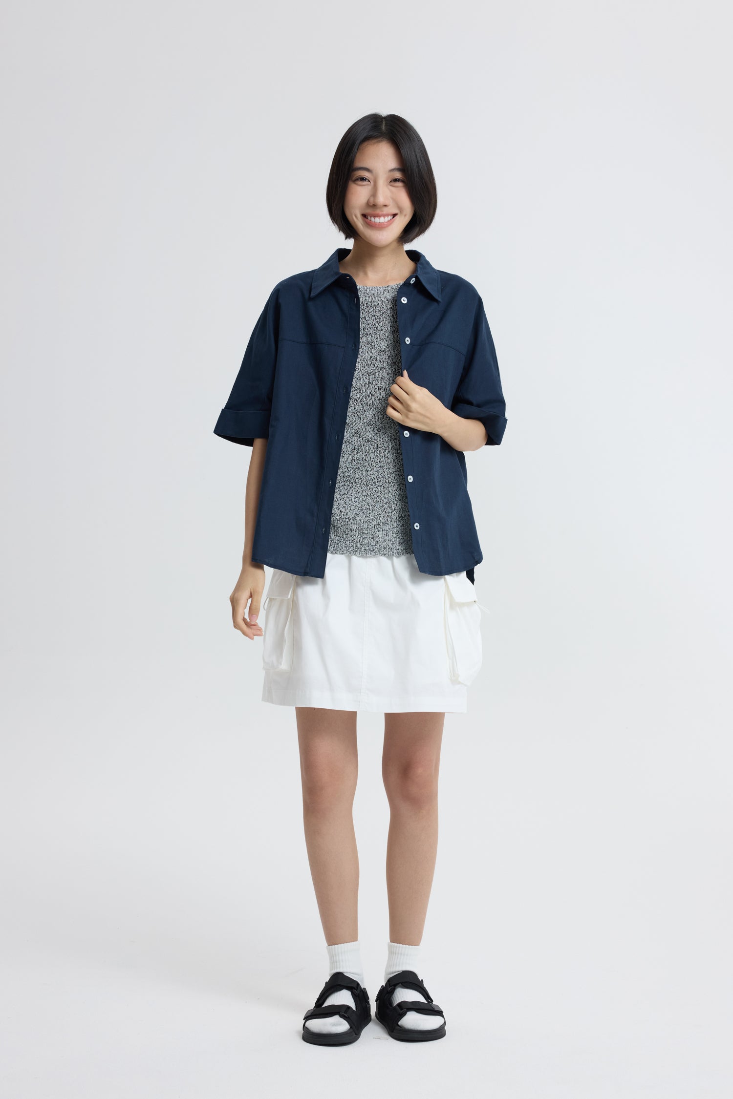 Knitted Top - Dark Grey