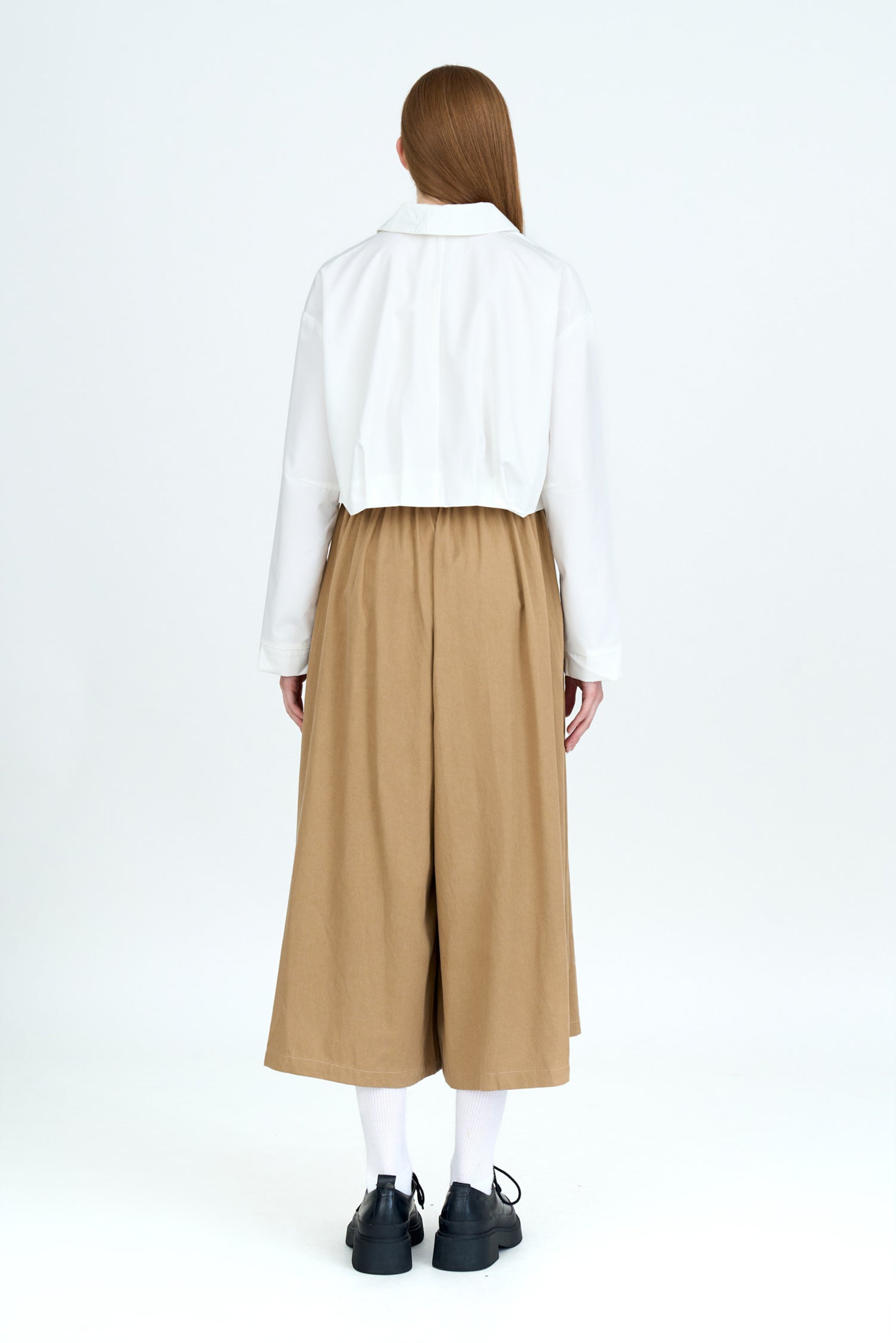 Pleated Culottes - Khaki