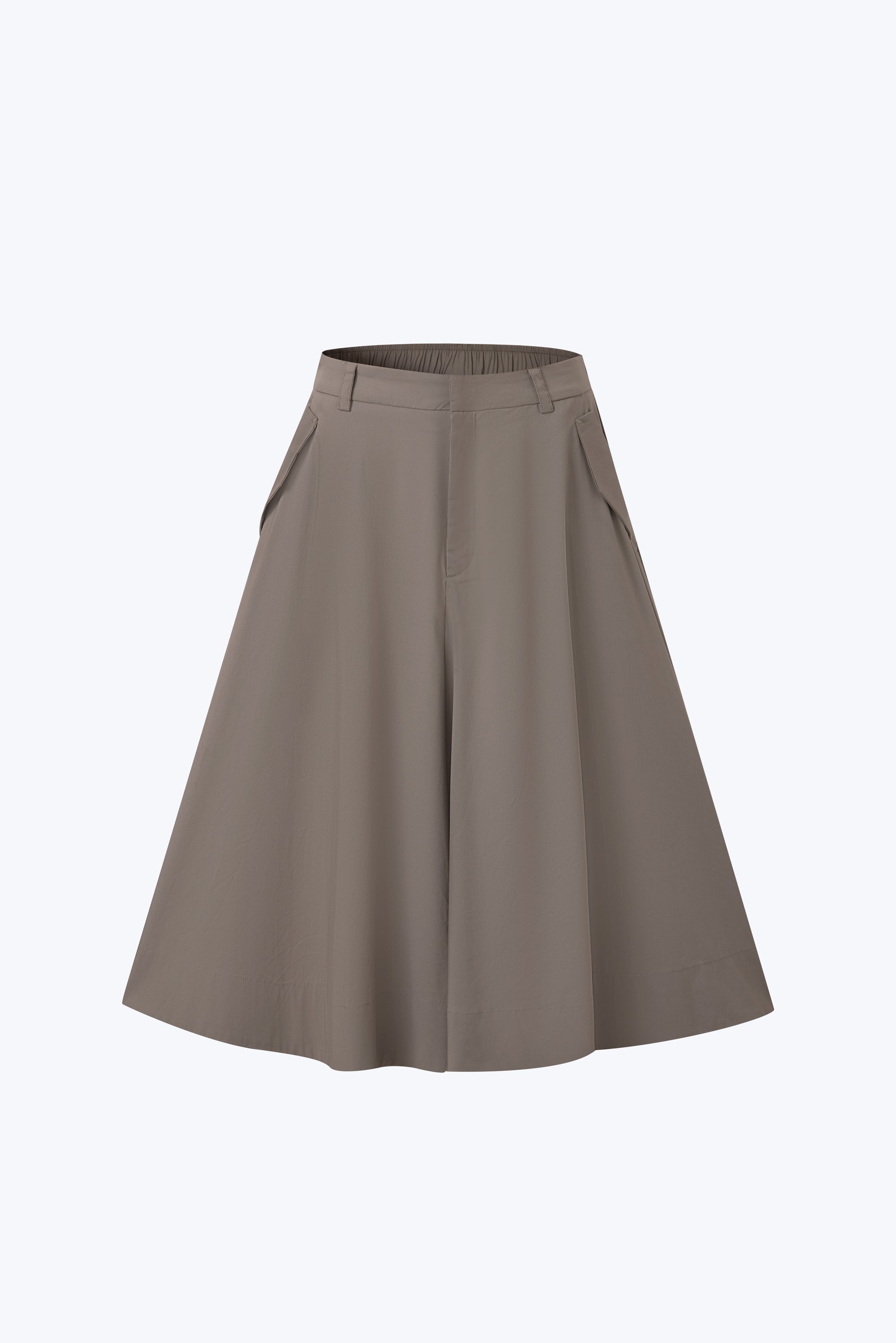 Flap Pocket Flare Pants - Slate Grey