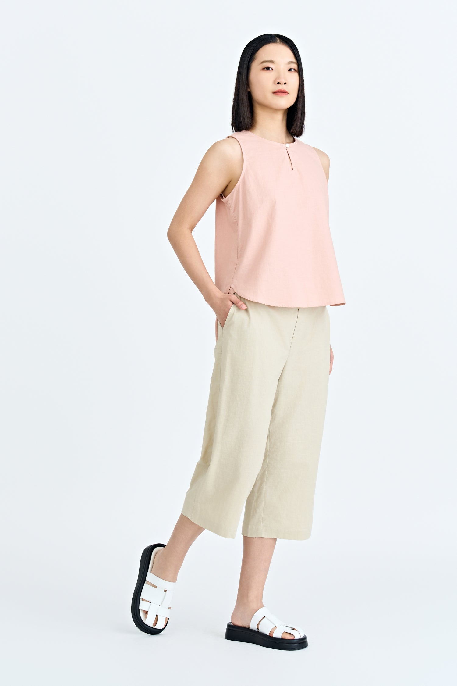 Straight Culottes - Sand