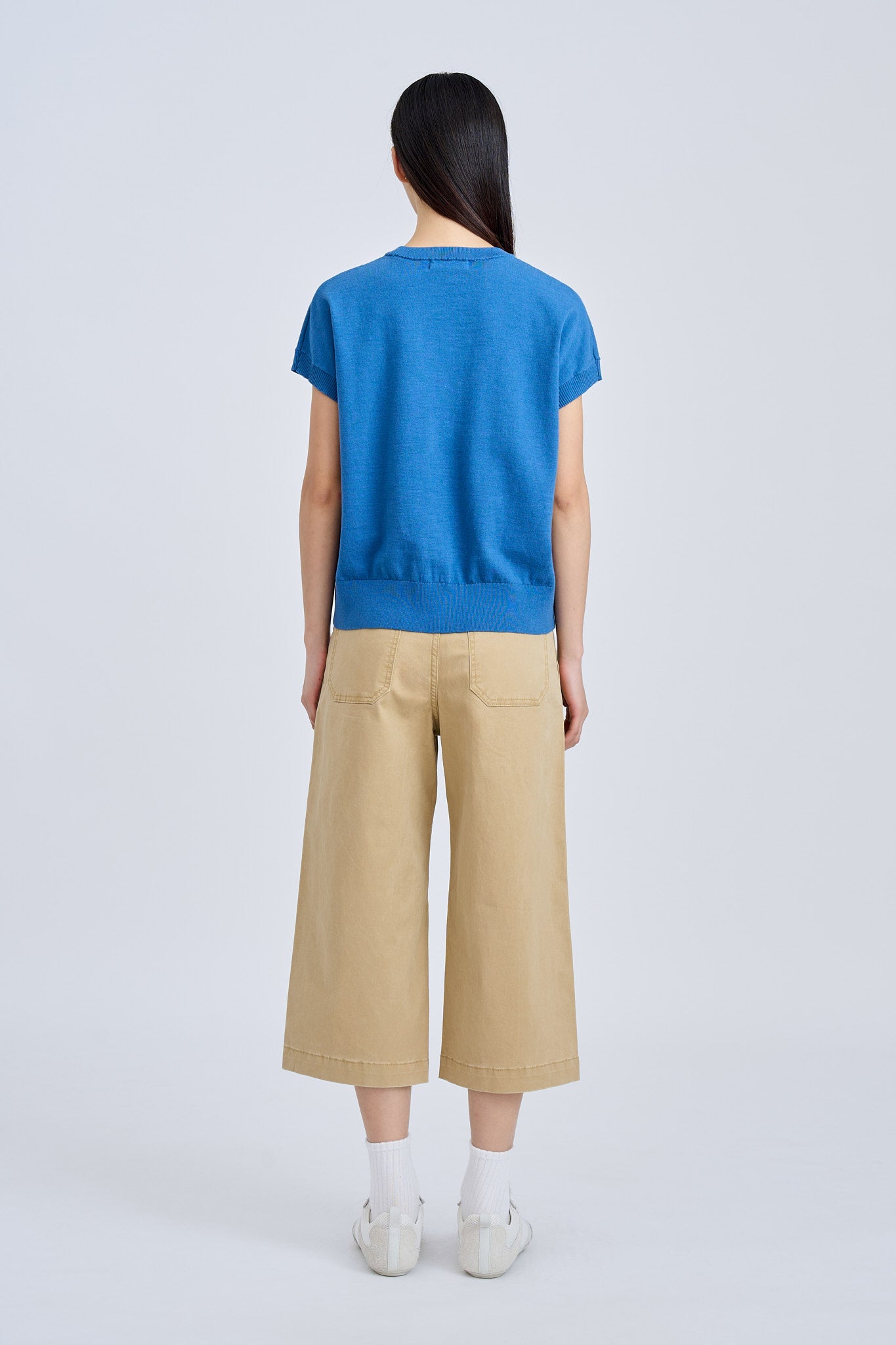 Patch Pocket Culottes - Khaki [AT]