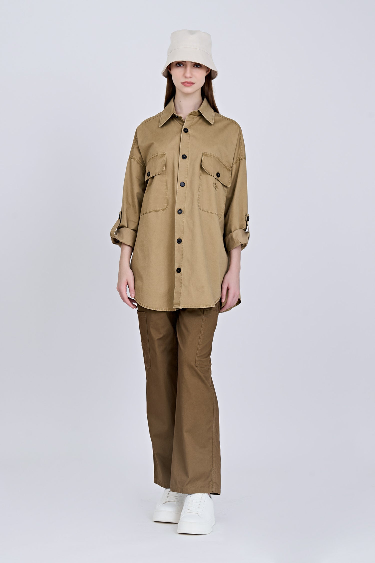 Front Fly Cargo Pants - Army Green [AT]